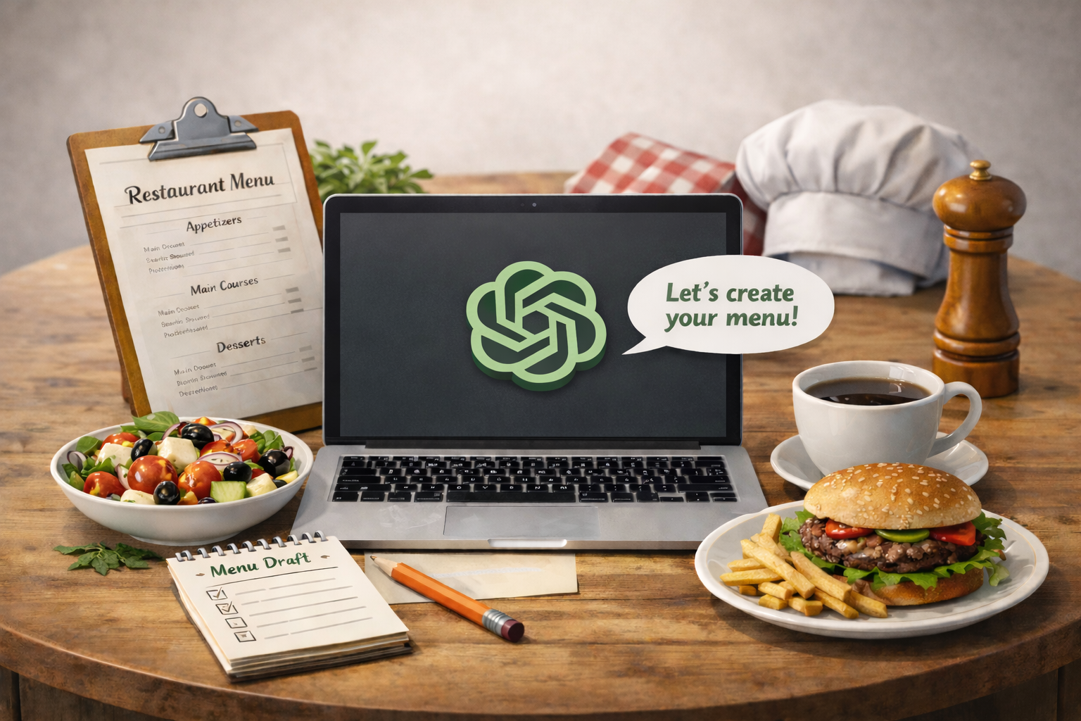 How to create a restaurant menu with ChatGPT