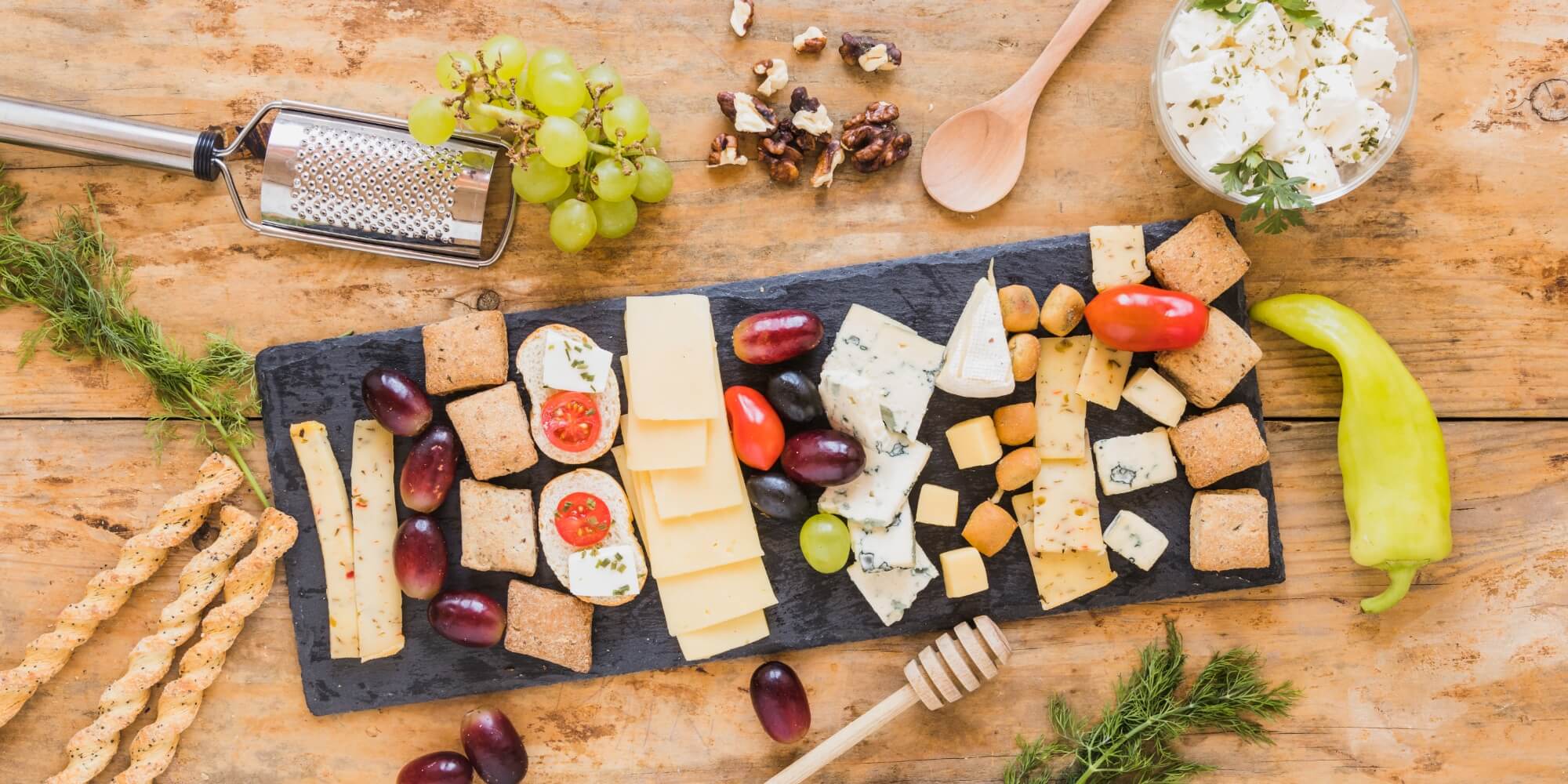 wine and cheese board