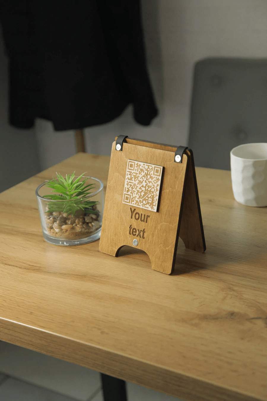 Custom table QR code signs