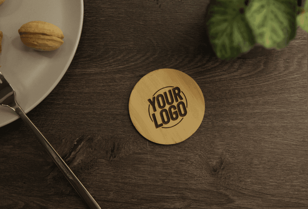 Elegant Wooden QR Code Sign