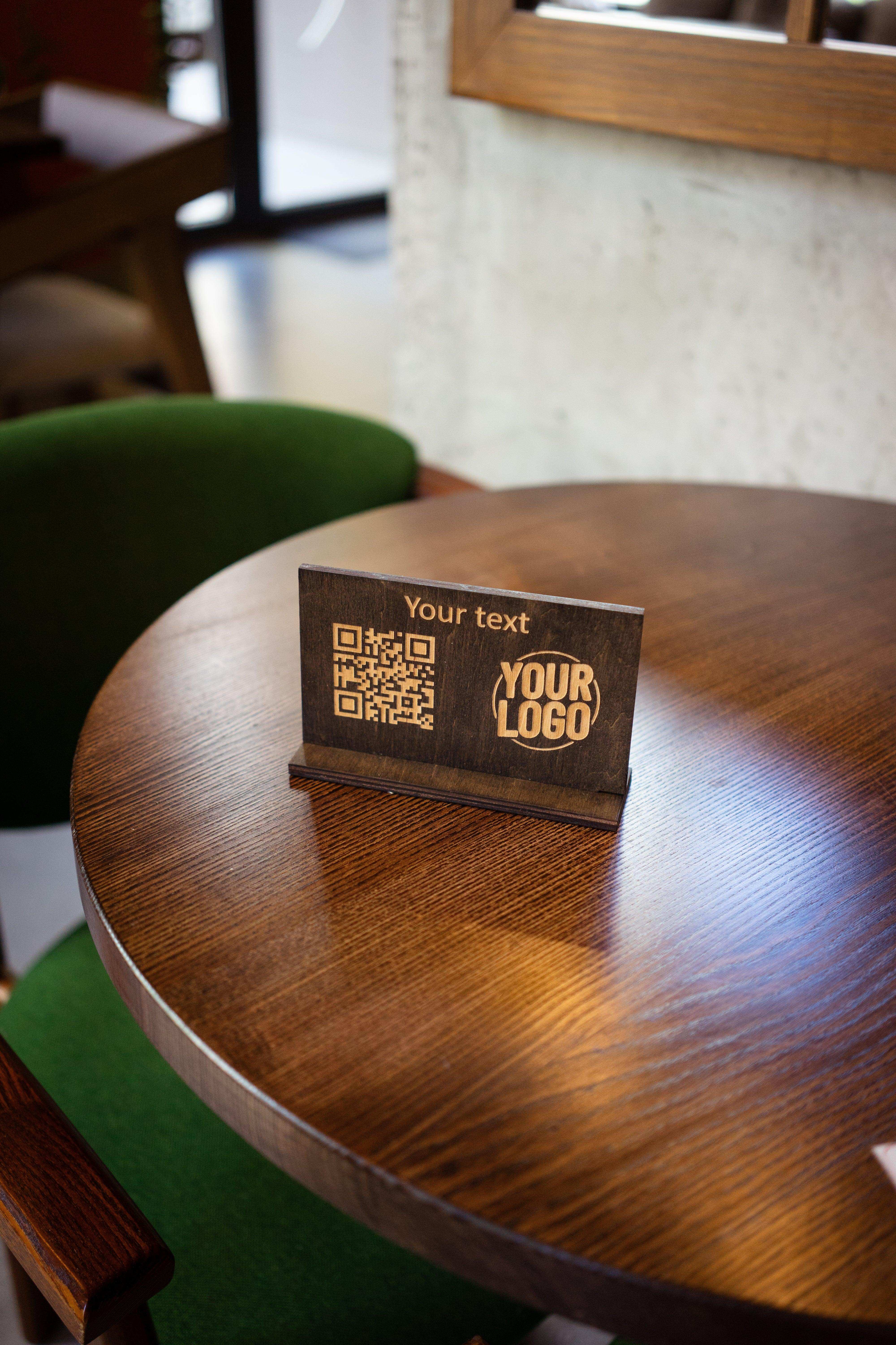 Personalized Wooden QR Code Sign