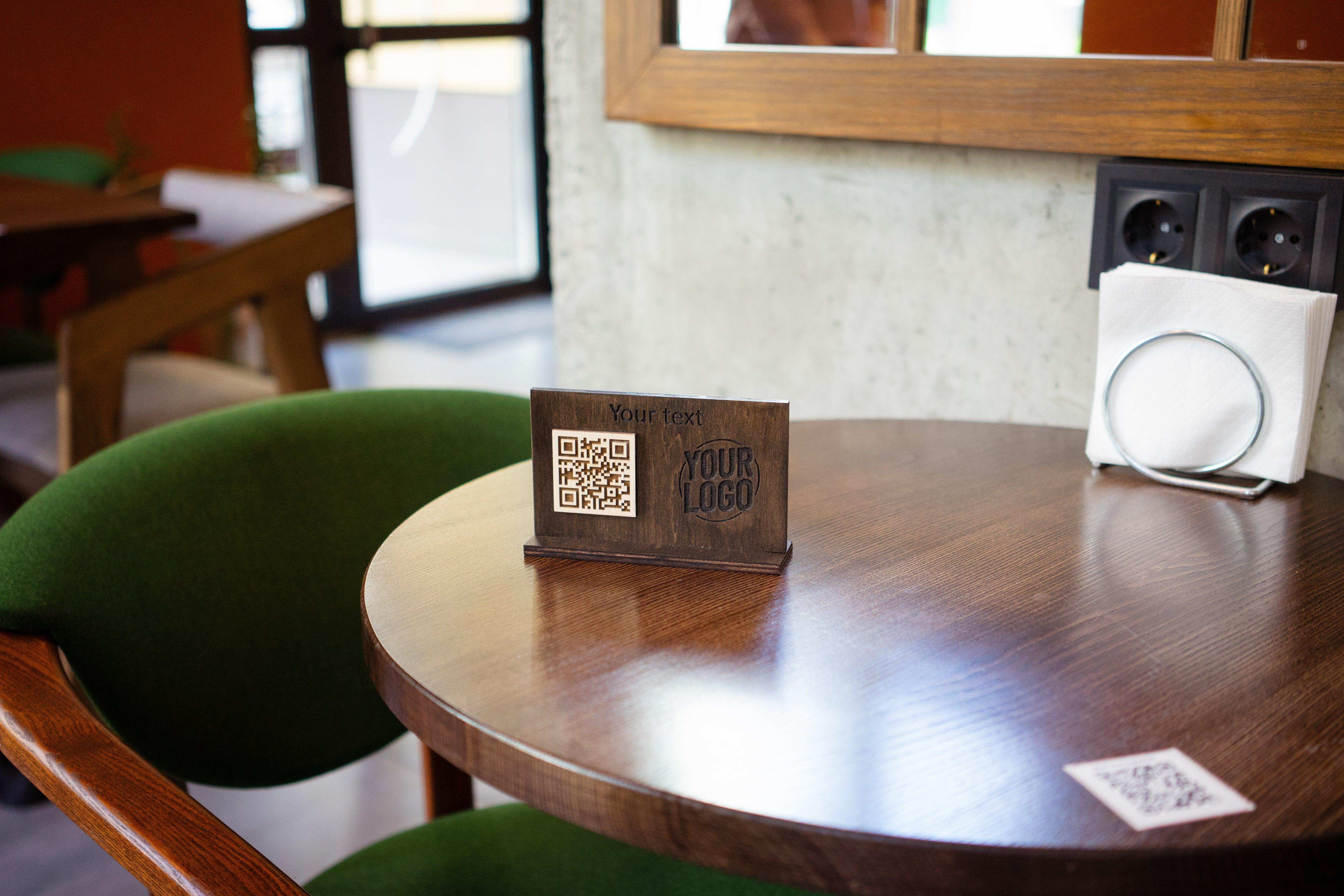 QR Code Sign for Restaurants