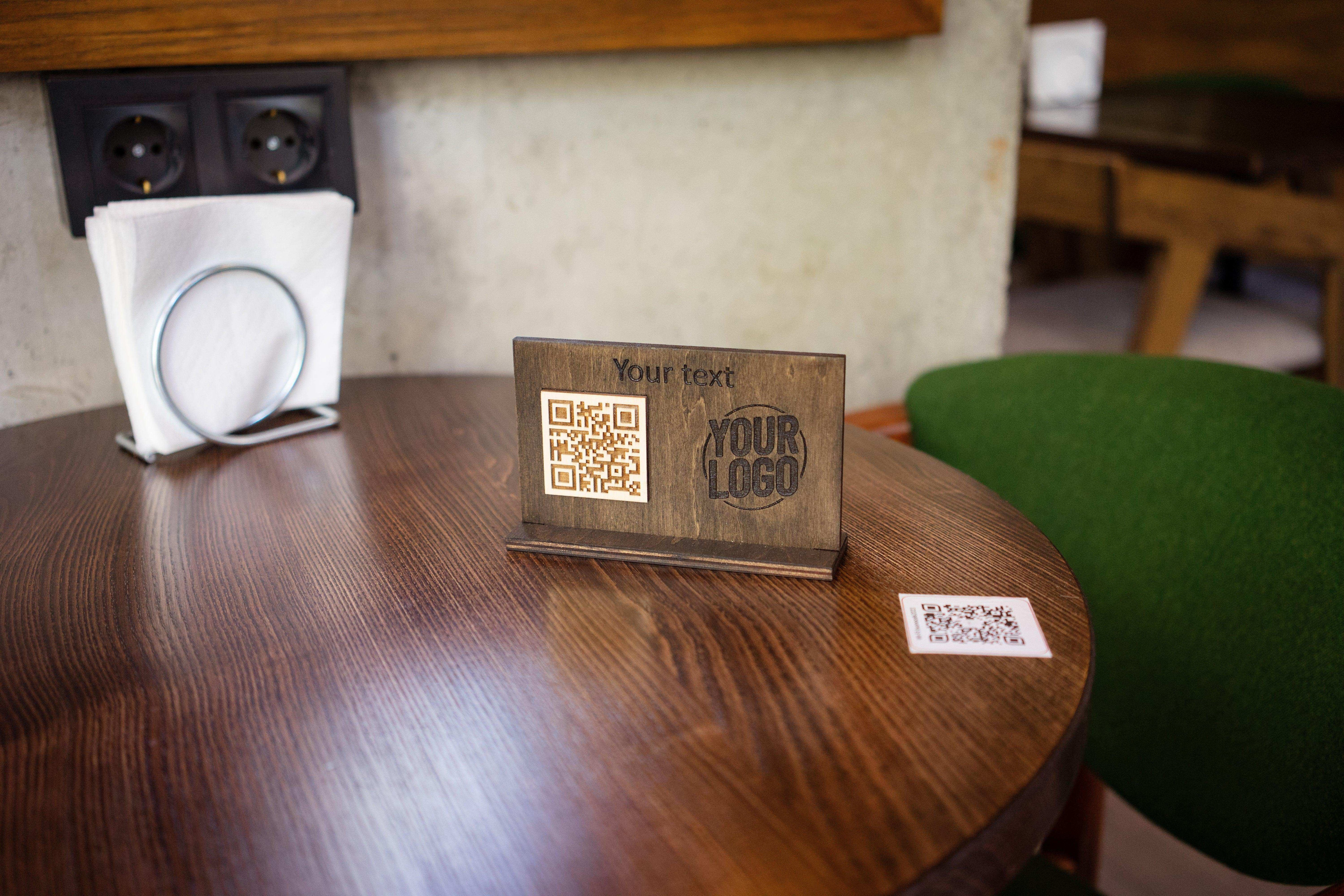 QR Code Sign for Restaurants