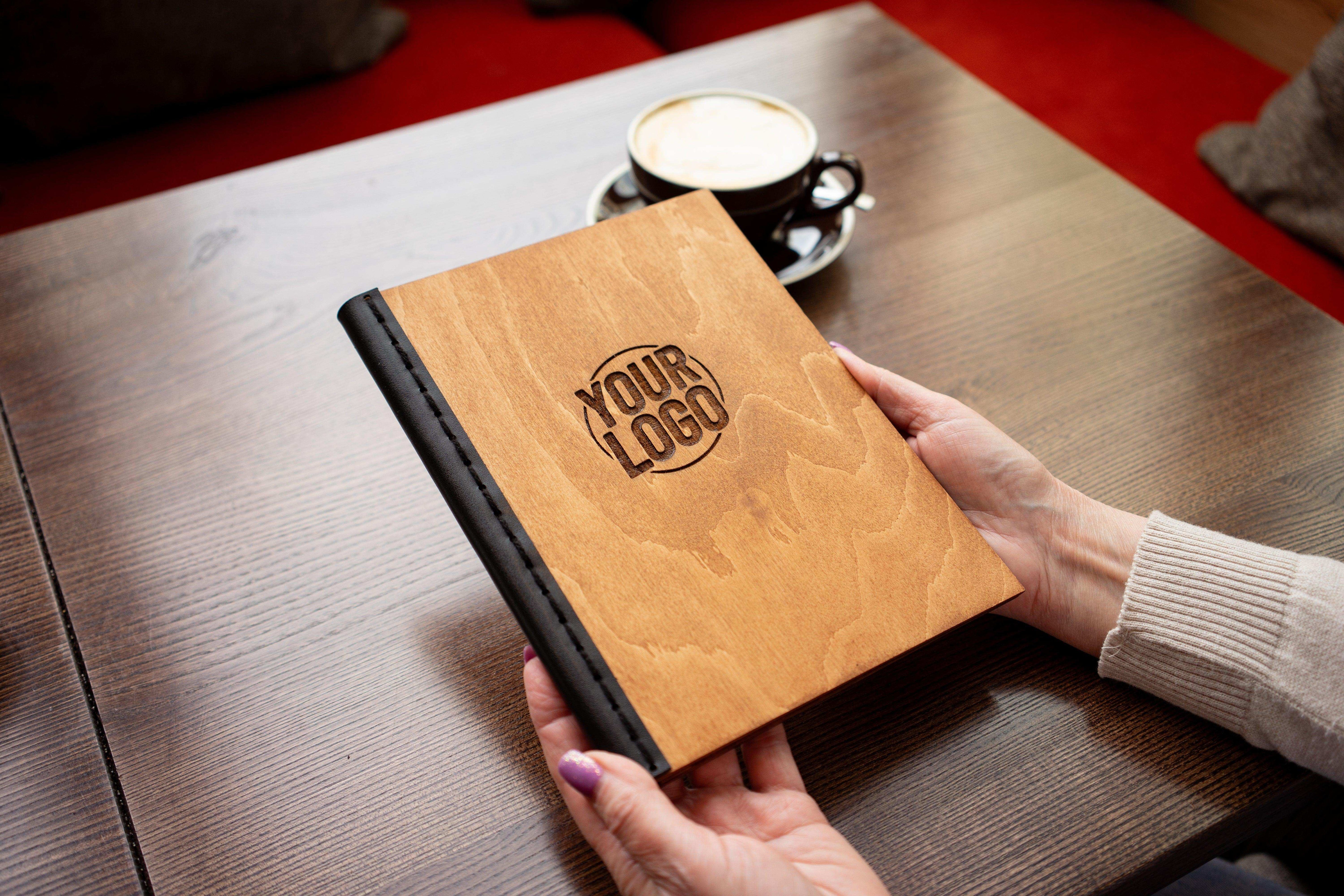 Classic Wooden Menu Cover for Restaurants
