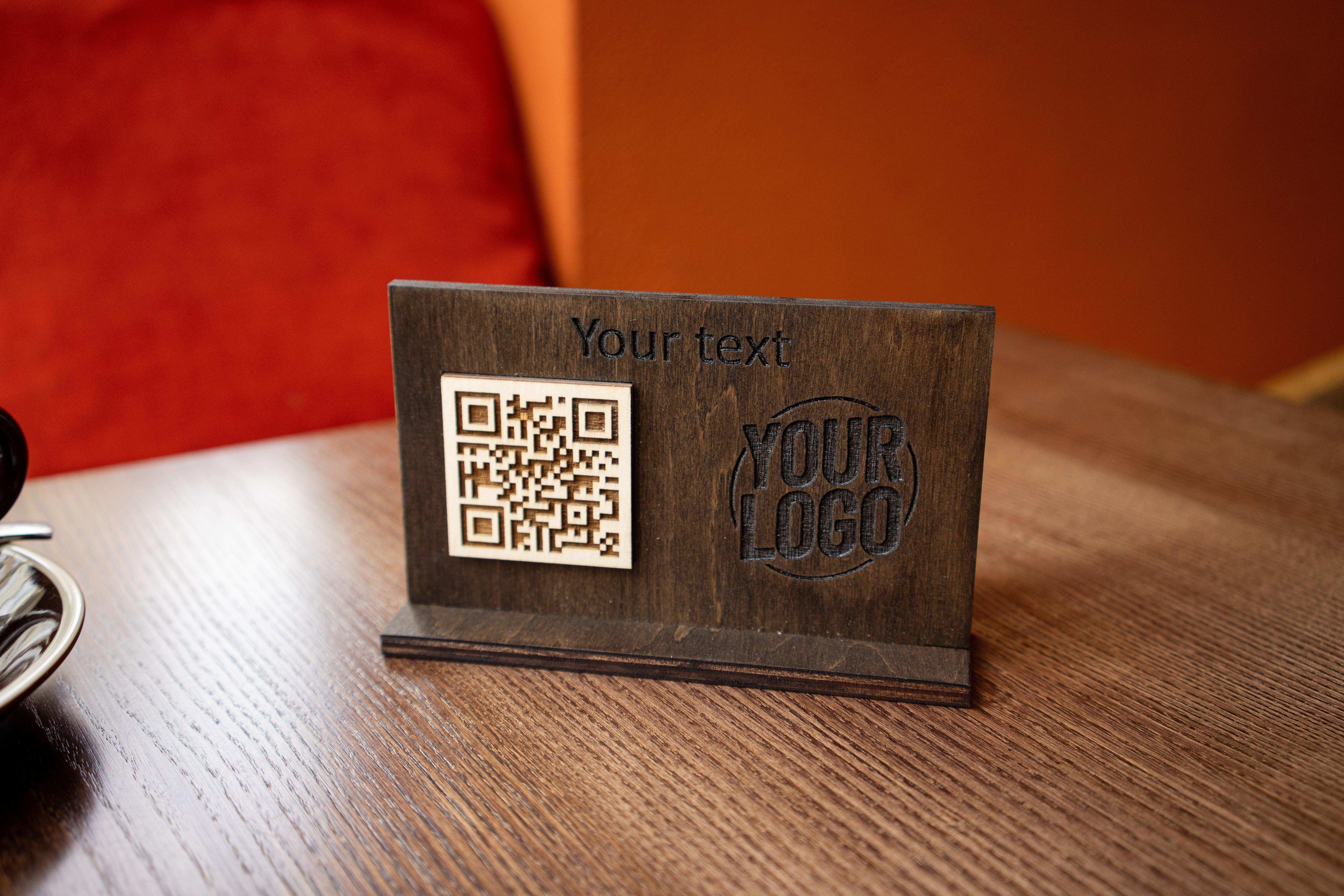 QR Code Sign for Restaurants