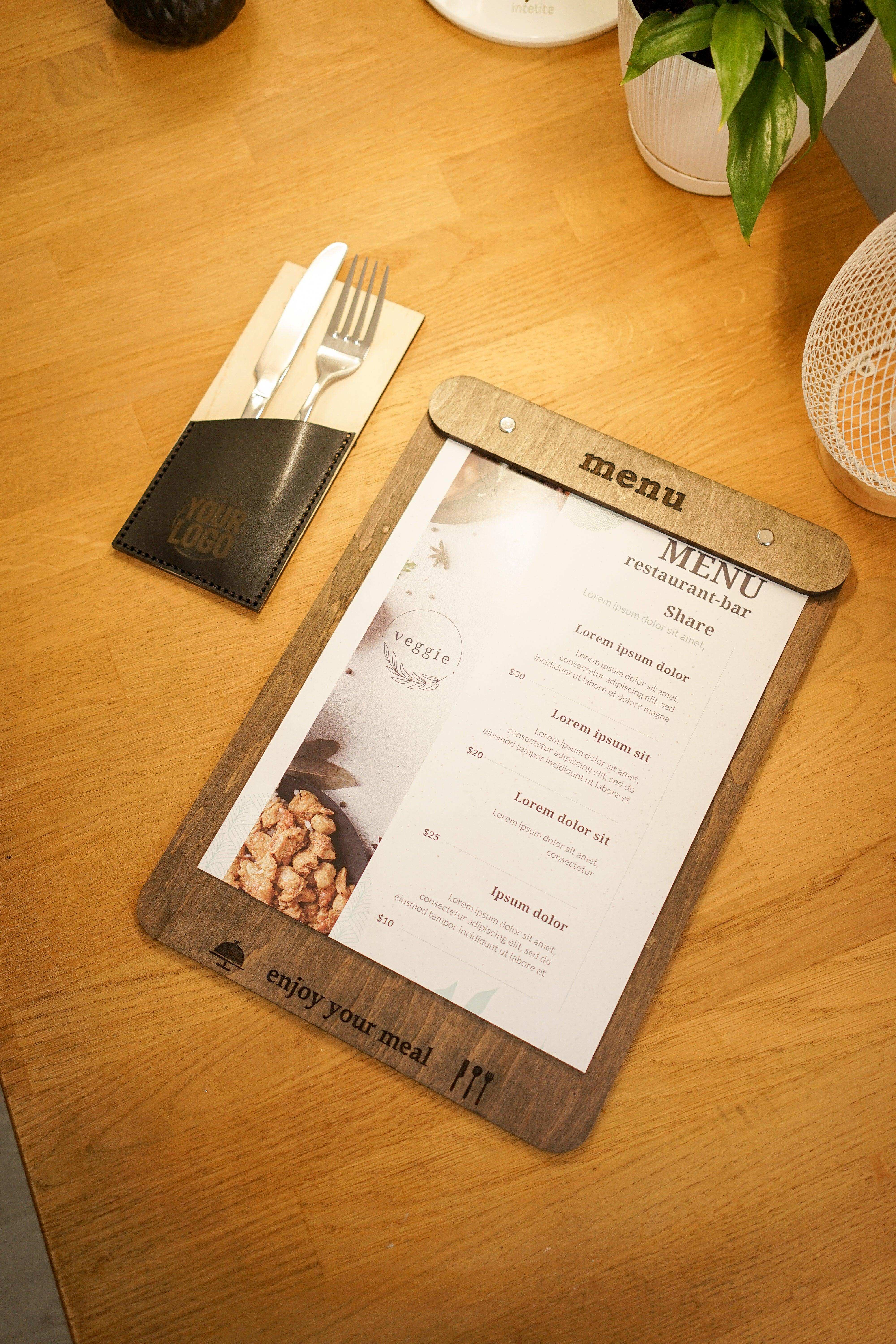Custom Wooden Menu Board