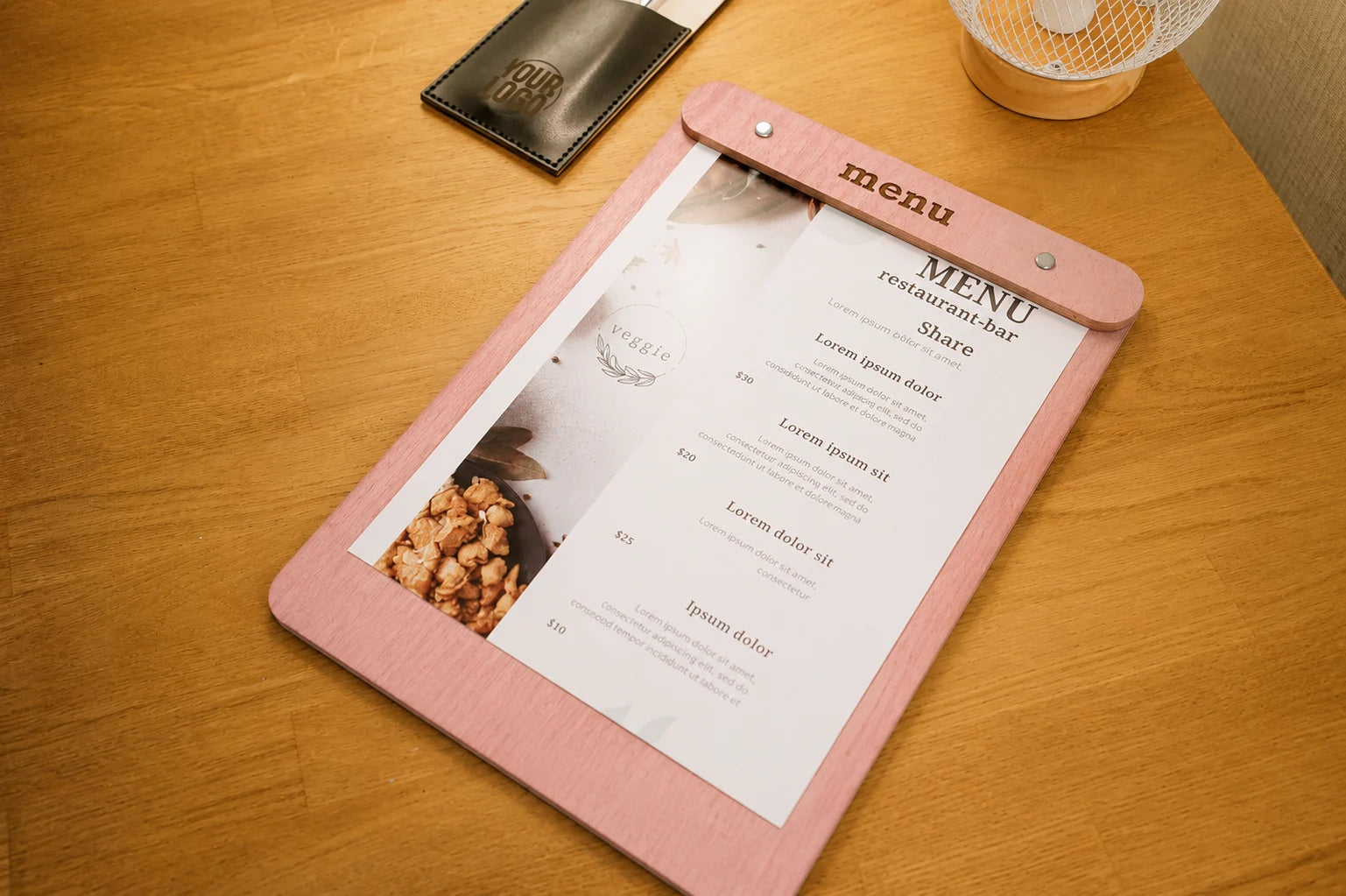 Custom Wooden Menu Board
