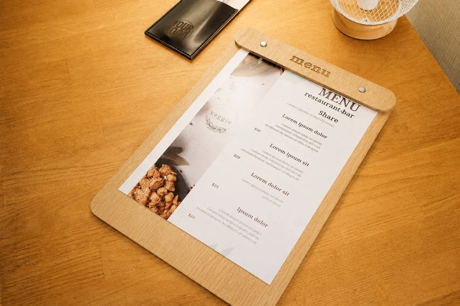 Custom Wooden Menu Board