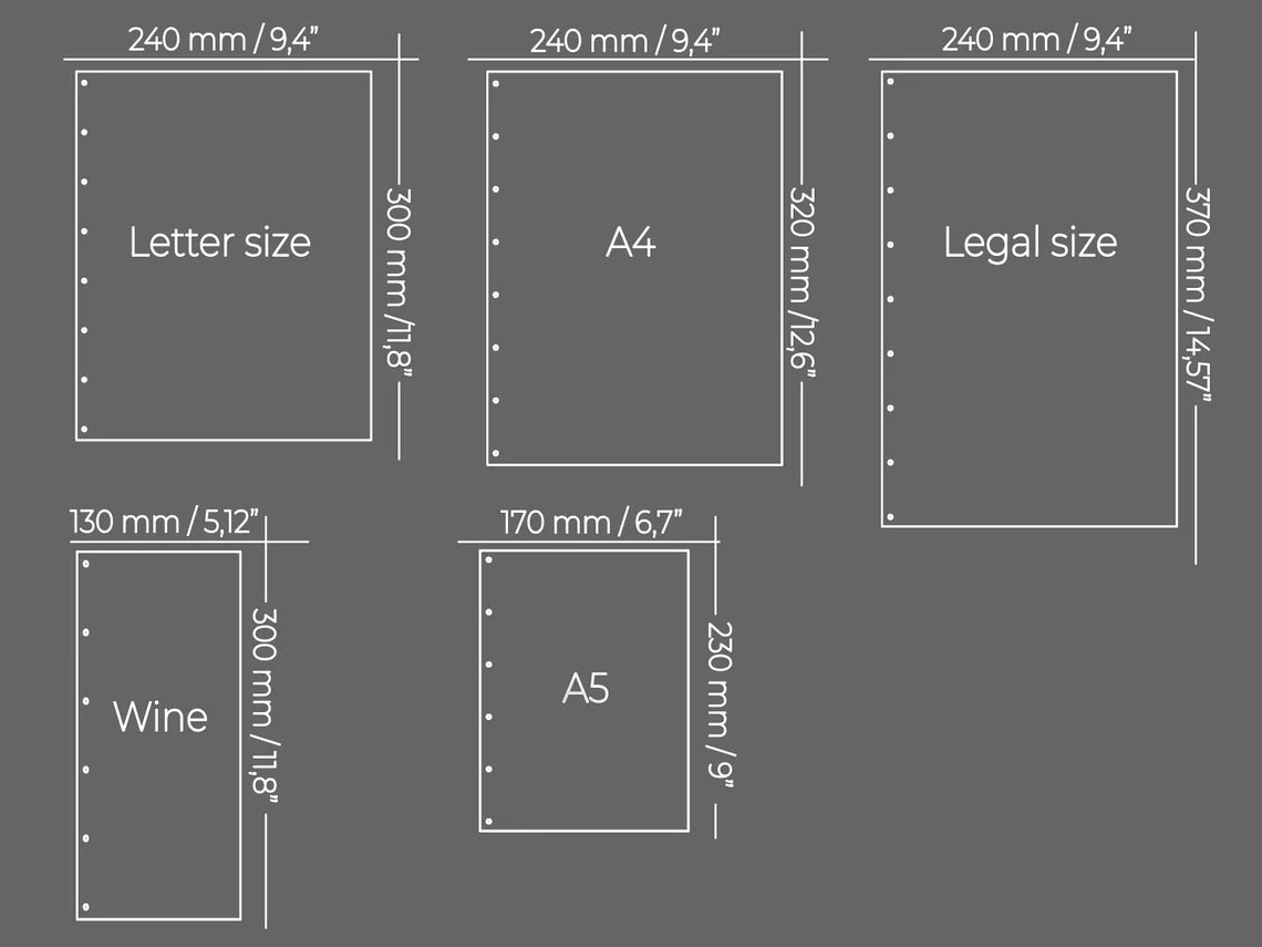 Wooden Menu with 4 ring clamp, Menu Cover, Restaurant Menu Cover