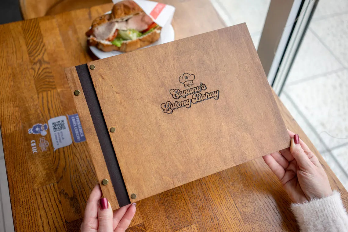 Restaurant Menu Cover, Wooden Menu, Menu, Menu Cover