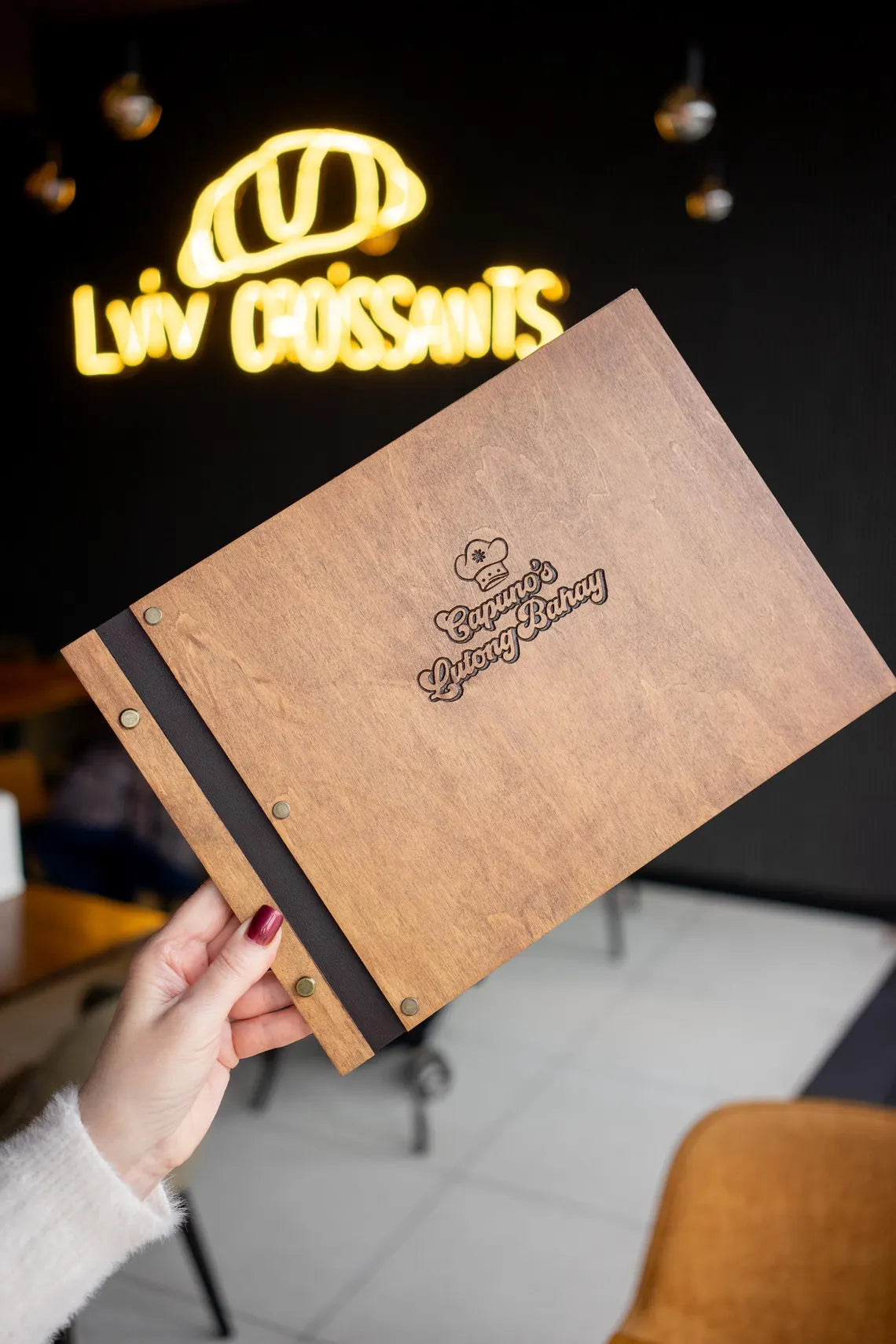 Restaurant Menu Cover, Wooden Menu, Menu, Menu Cover