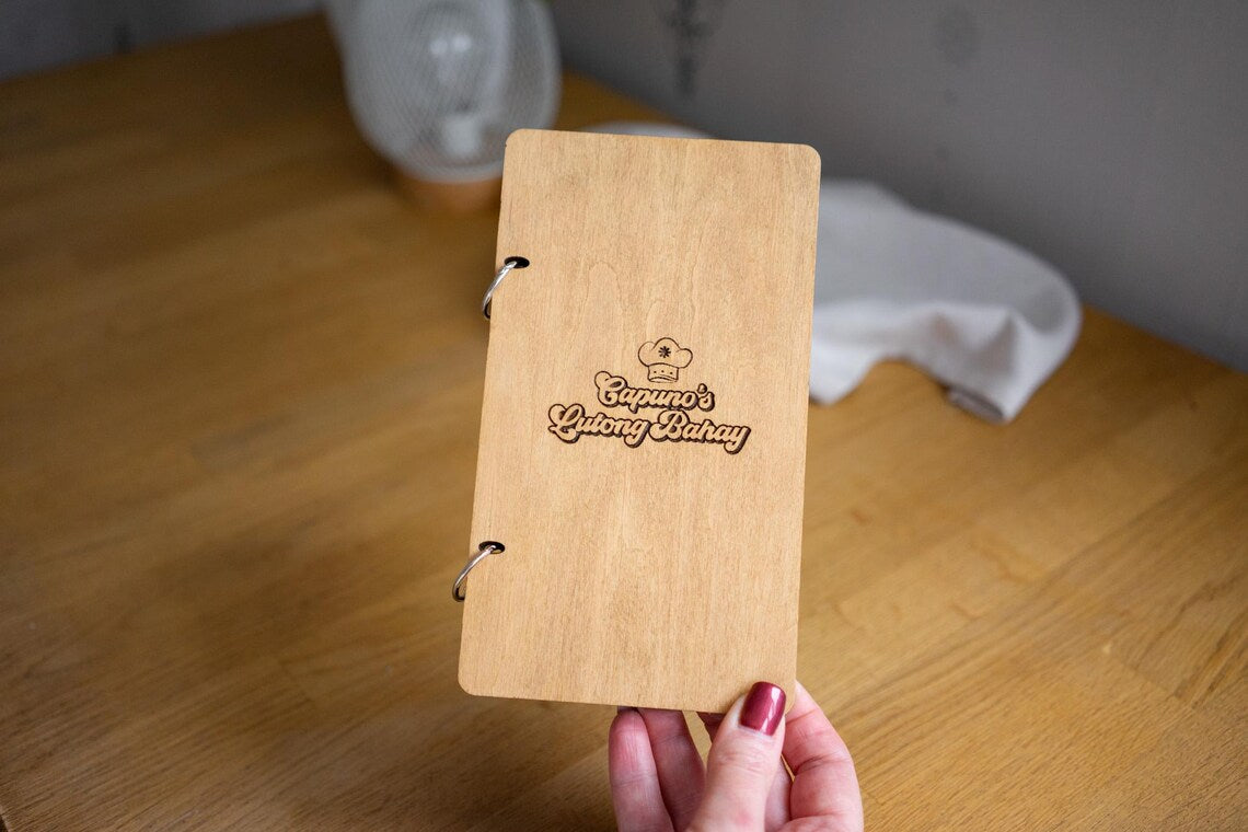 Check Holder on rings, Wooden Check Presenter, FREE ENGRAVING