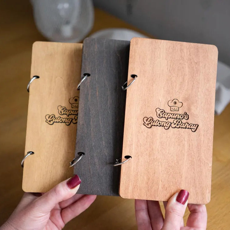 Wooden Check Presenter, Check Holder on rings, FREE ENGRAVING