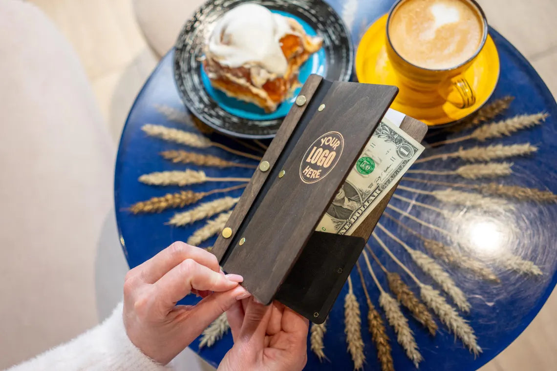 Check Holder, Wooden Check Presenter, FREE ENGRAVING