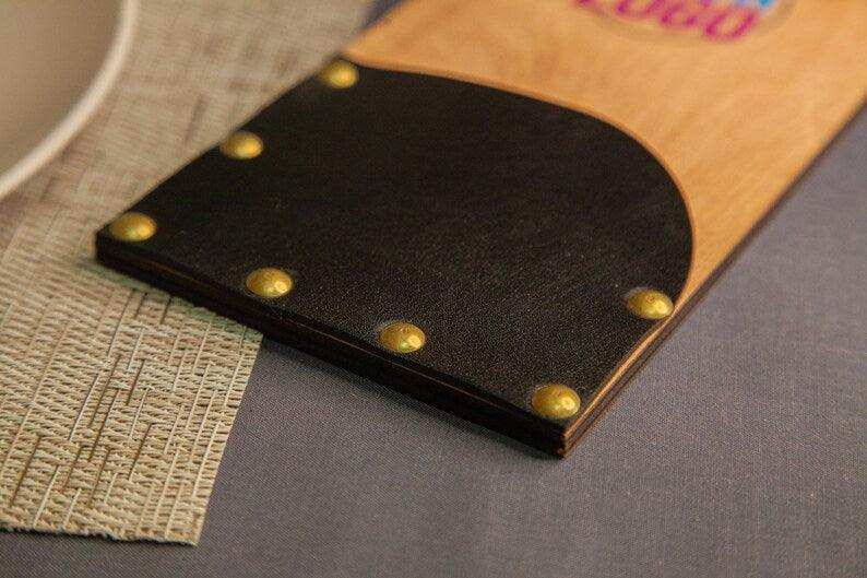 Customizable Restaurant Check Holder with Logo