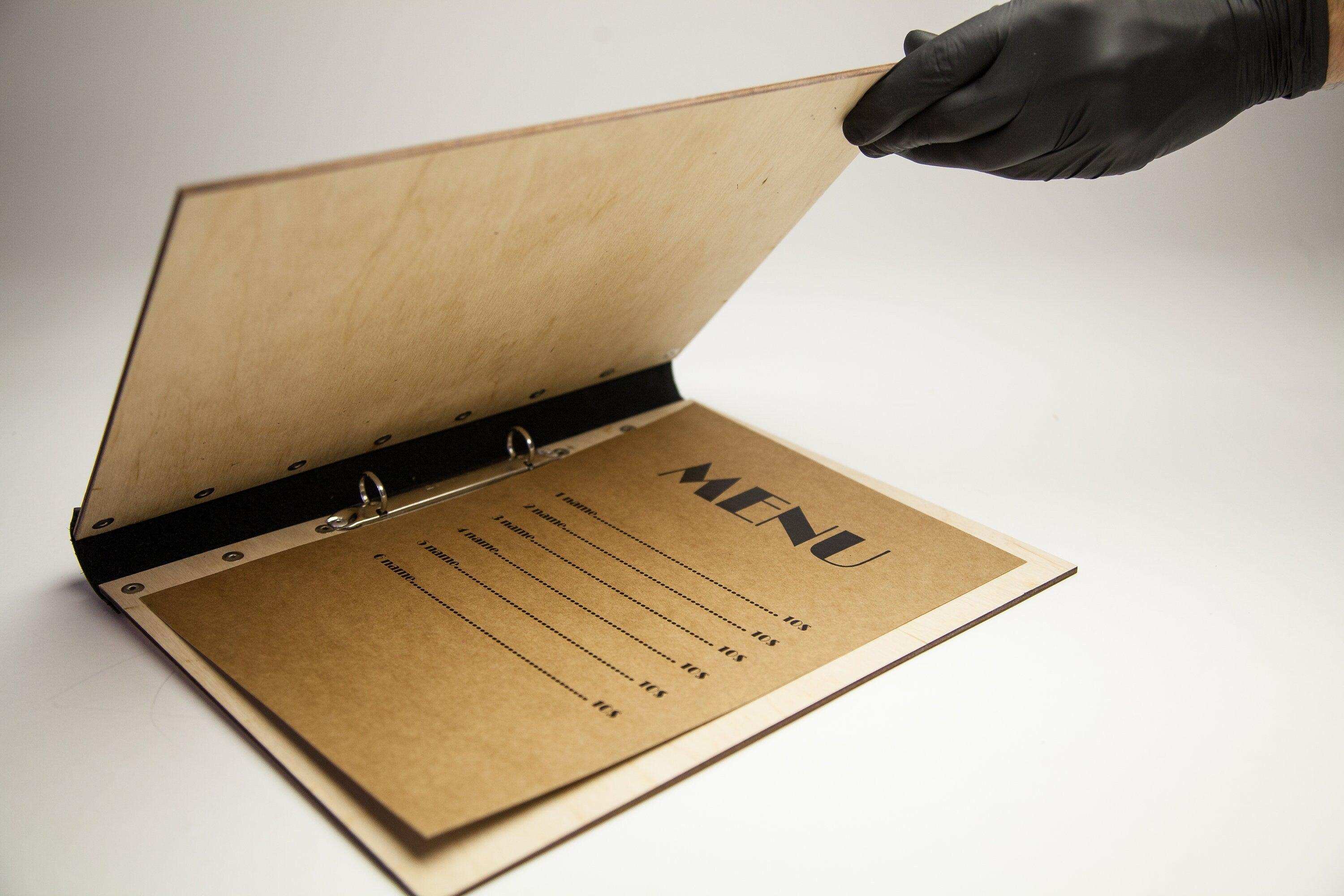 Custom Menu Holder and Guest Book for Restaurants