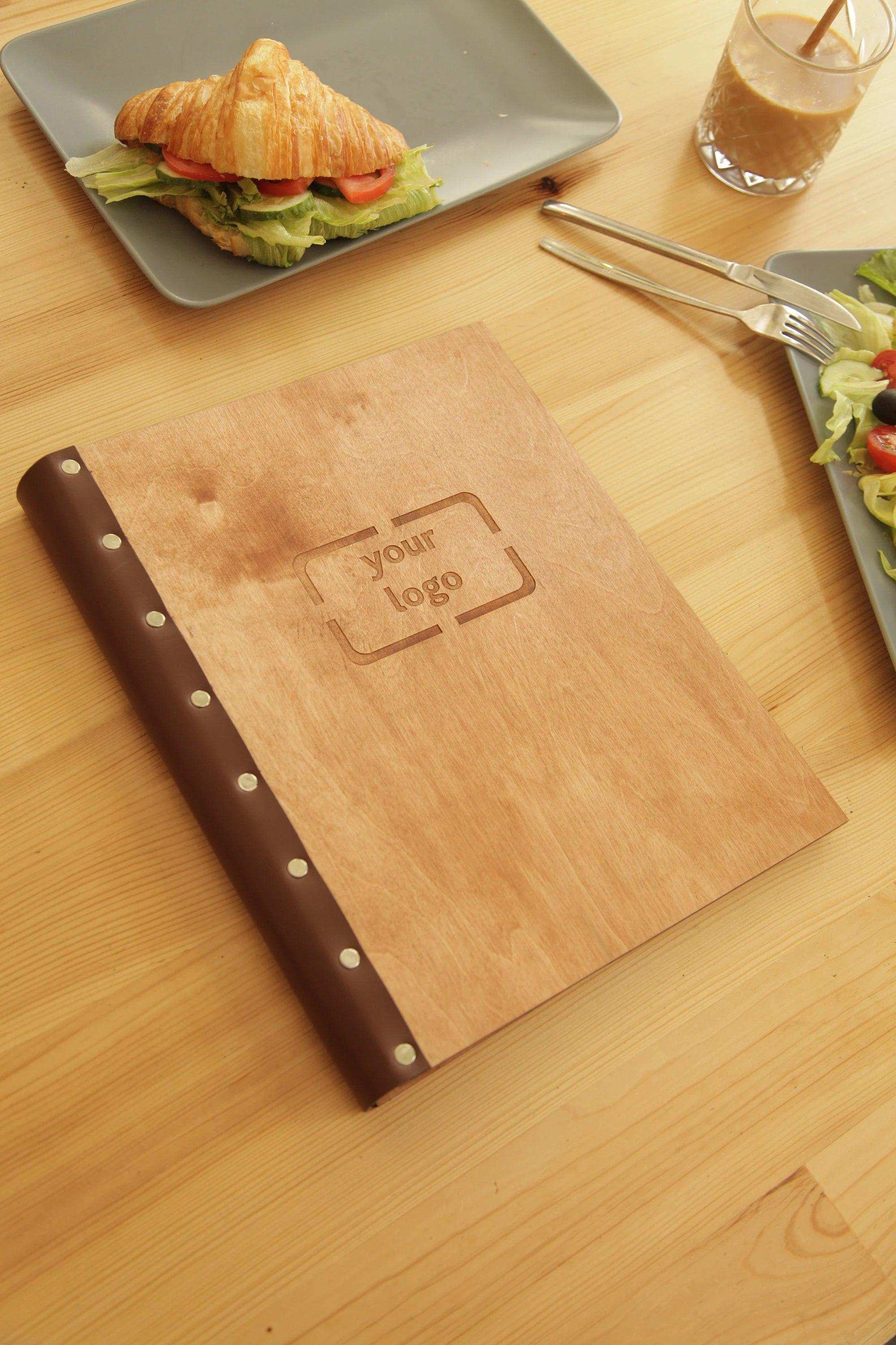 Custom Menu Cover with Changeable Sheets for Restaurants