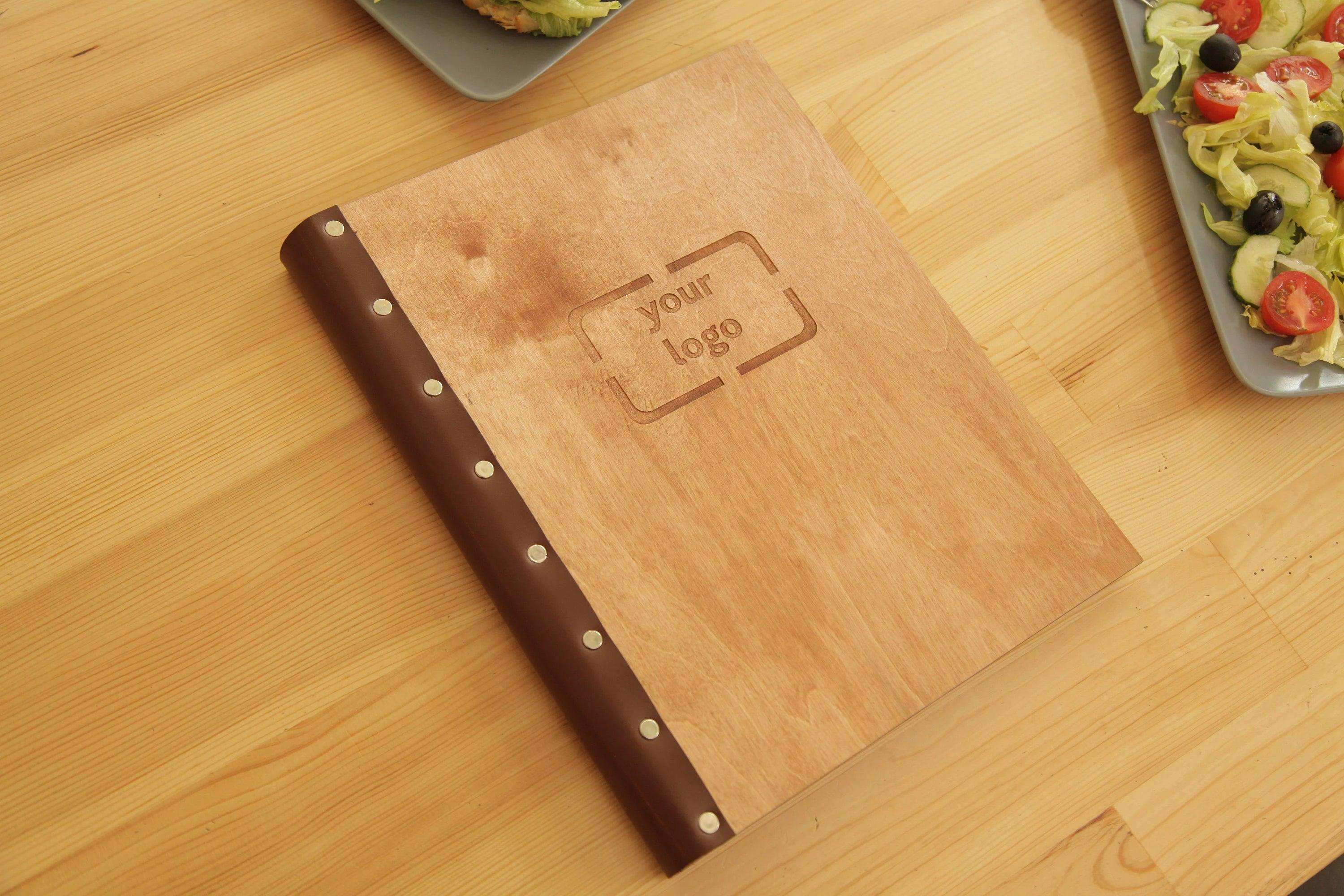 Custom Menu Cover with Changeable Sheets for Restaurants