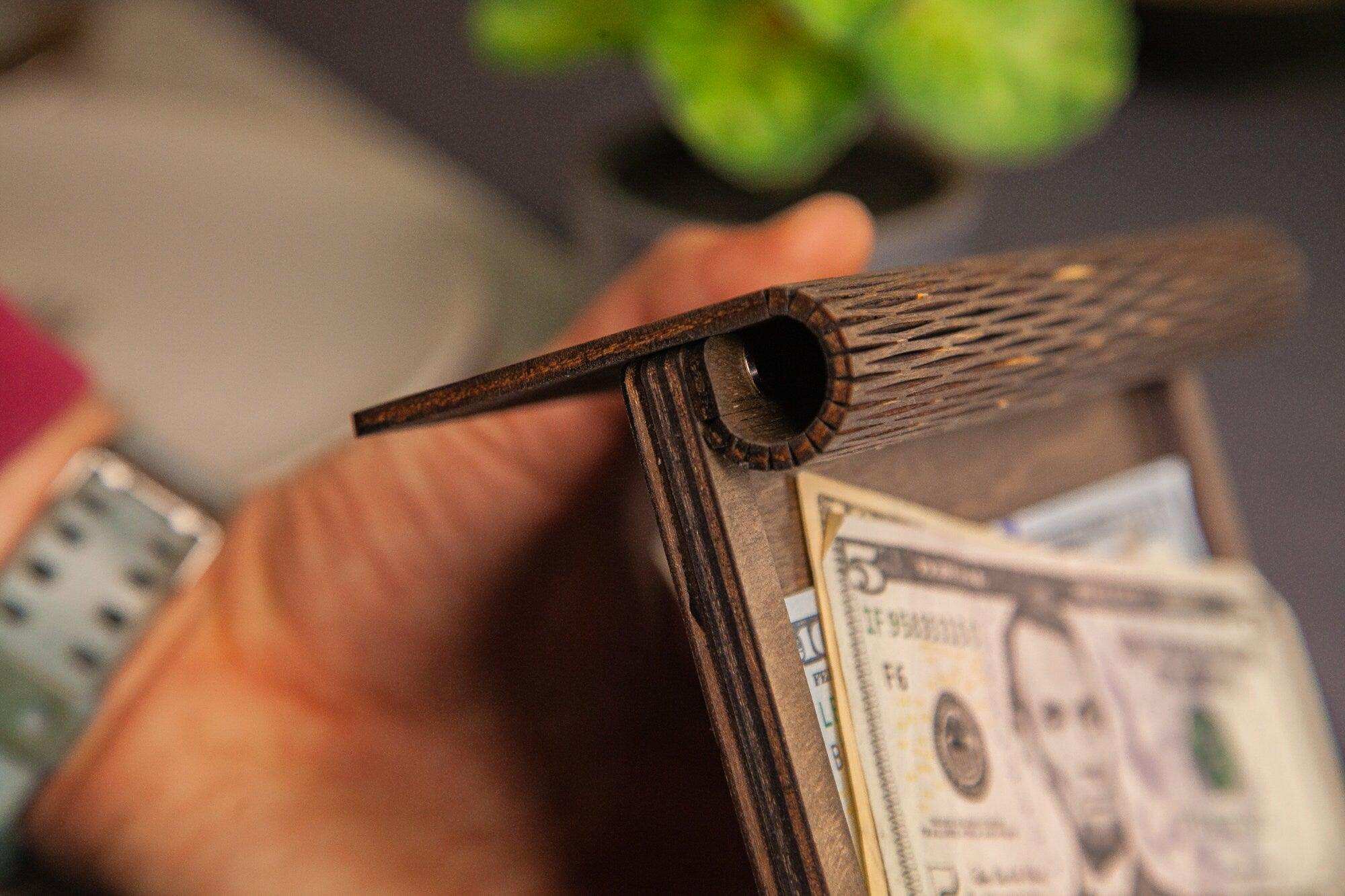 Restaurants Classic Wooden Check Holder with Logo