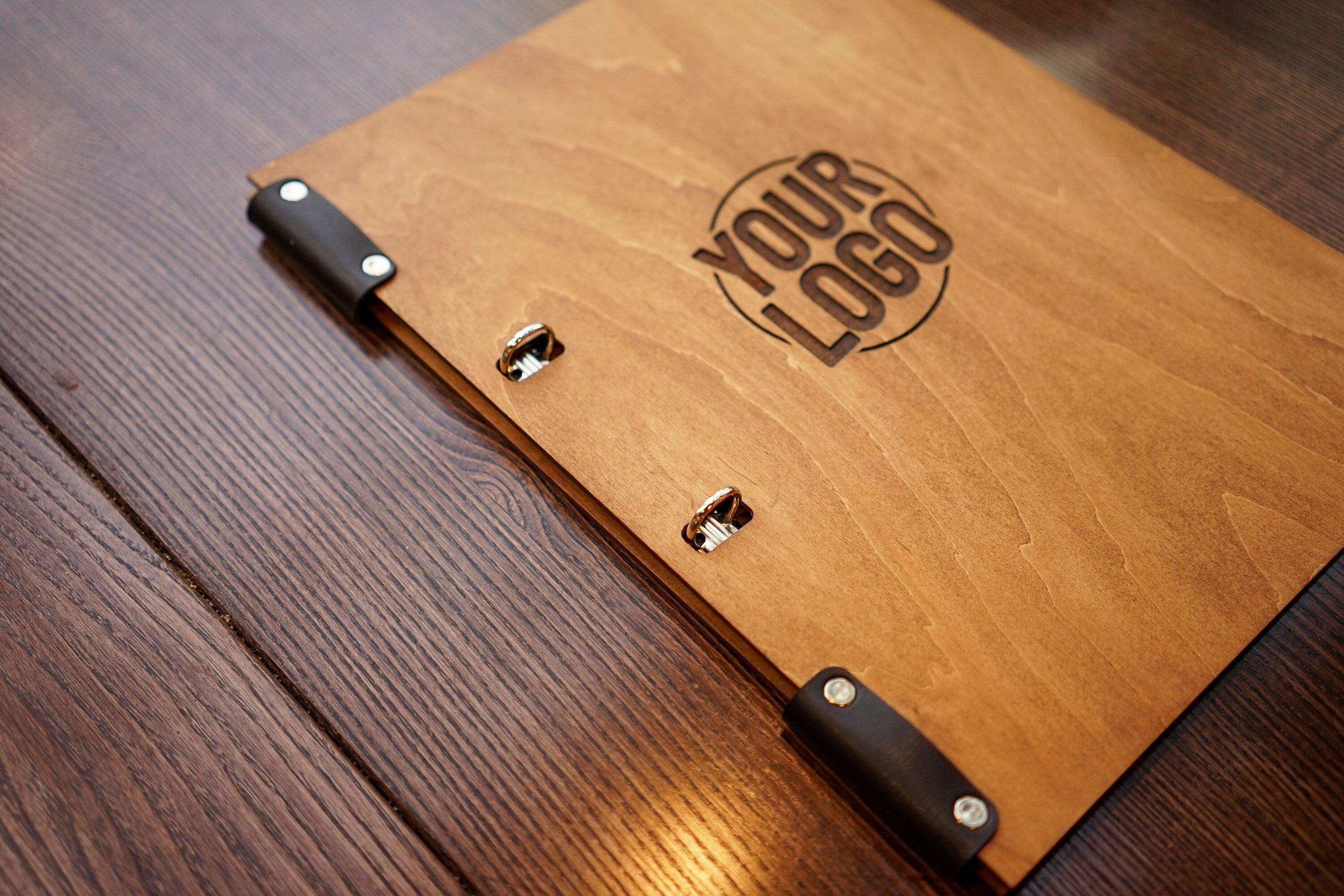 Personalized Menu Cover and Guest Book with Custom Clip