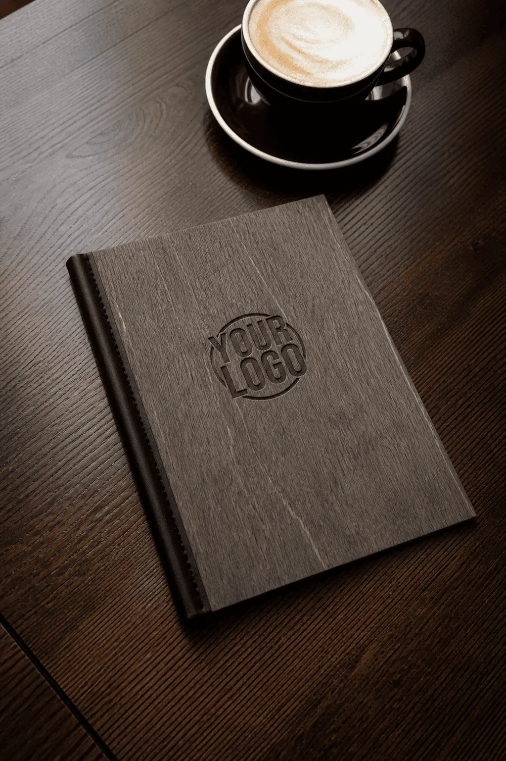 Customizable Wooden Restaurant Menu Holder