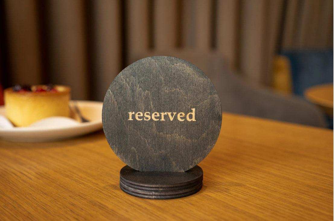 Personalized Wooden Reserved Table Sign