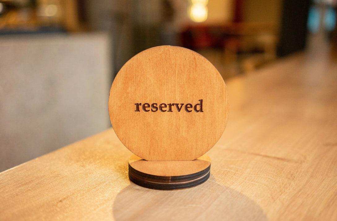Personalized Wooden Reserved Table Sign