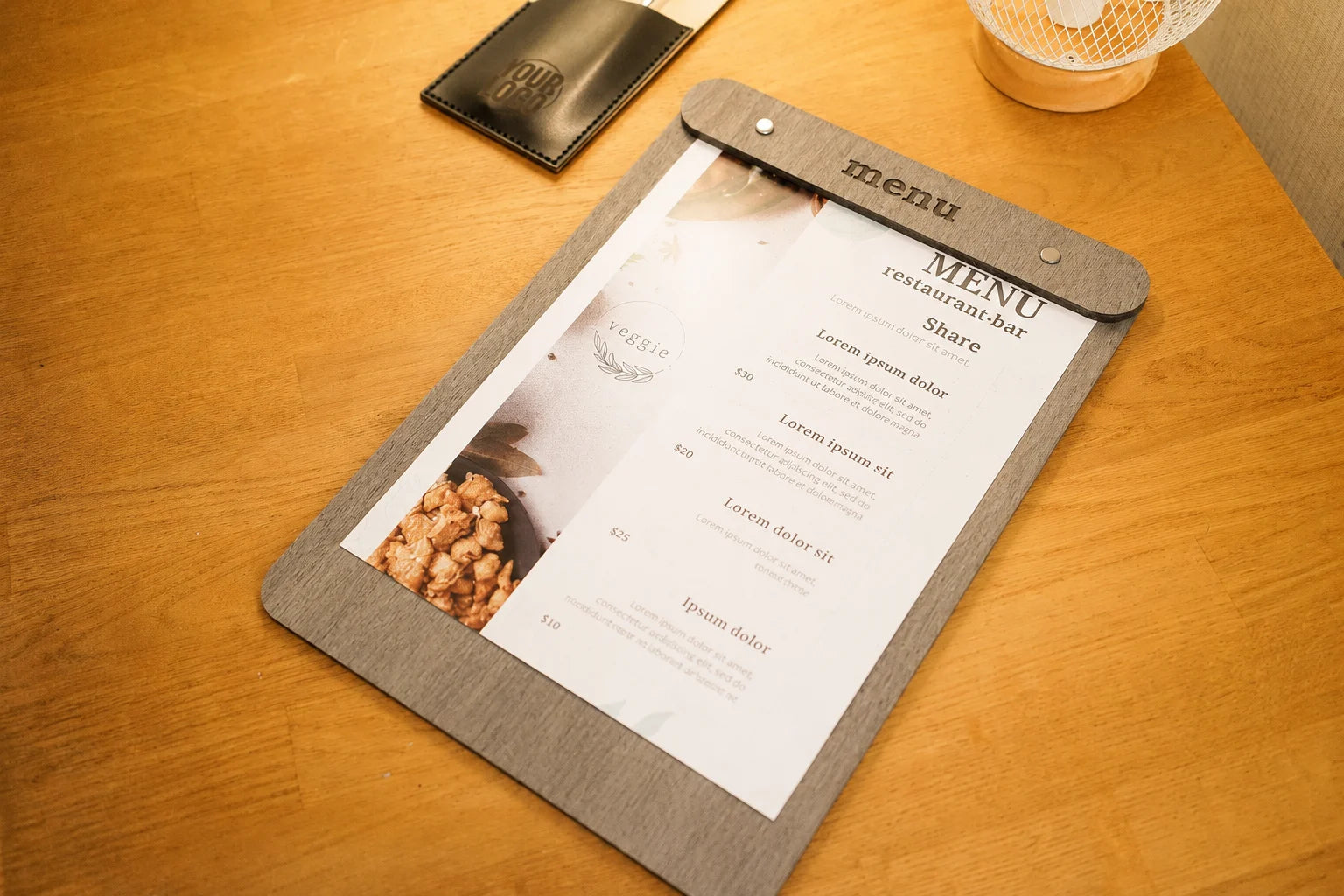 Custom Wooden Menu Board