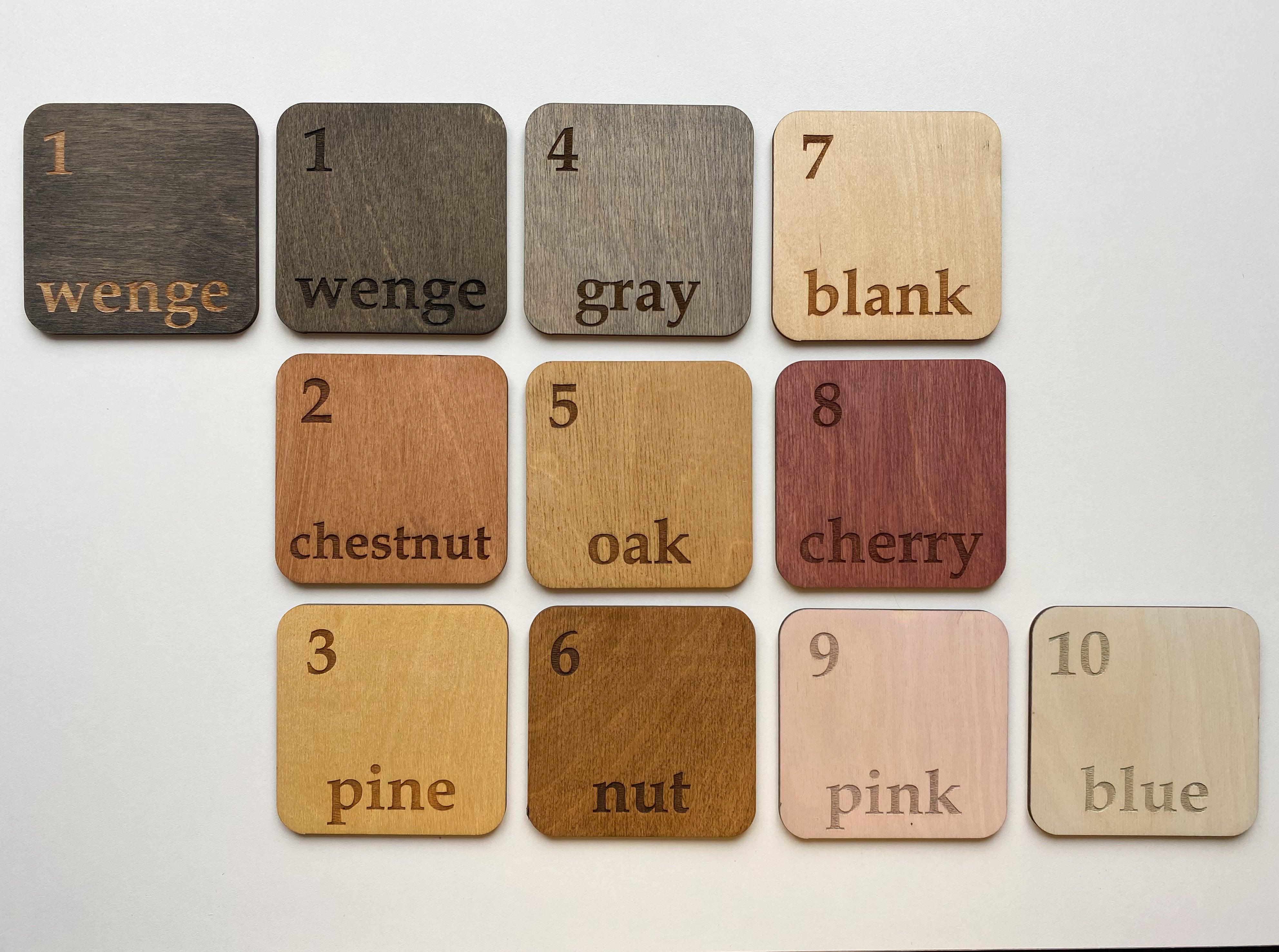 Wooden Check Presenter with Leather Inlay