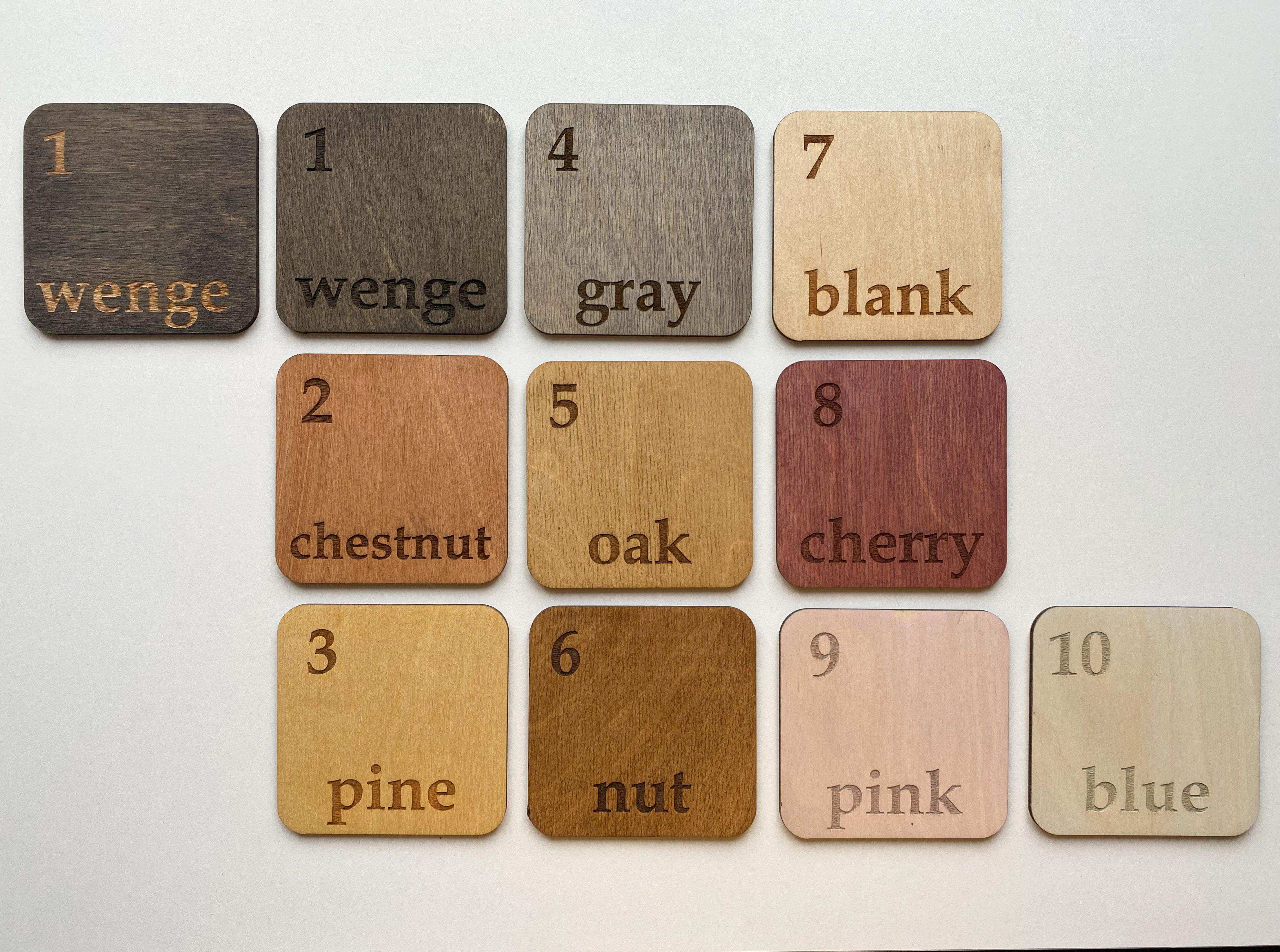 QR code holder for restaurant (eco-friendly, custom size, free engraving)