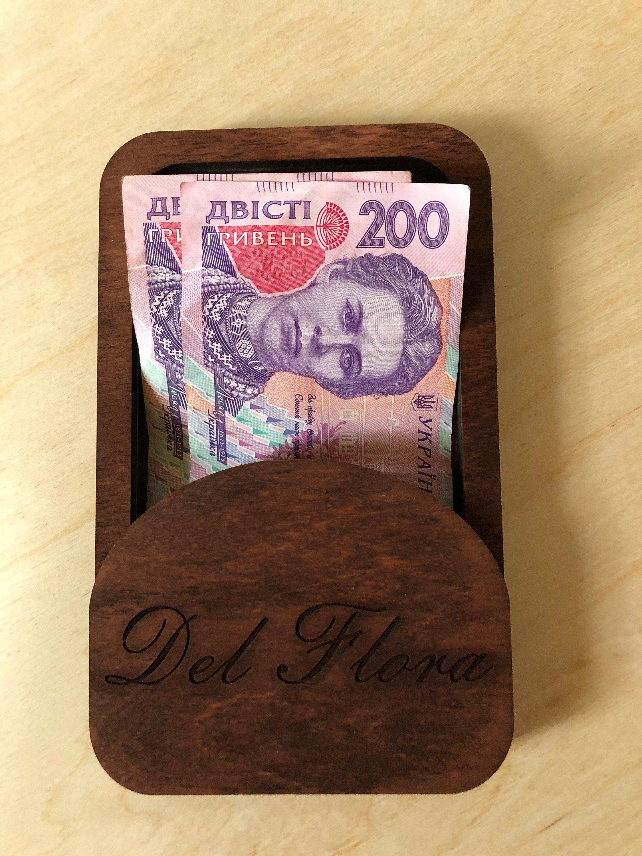 Custom Wooden Check Presenter with Free Engraving