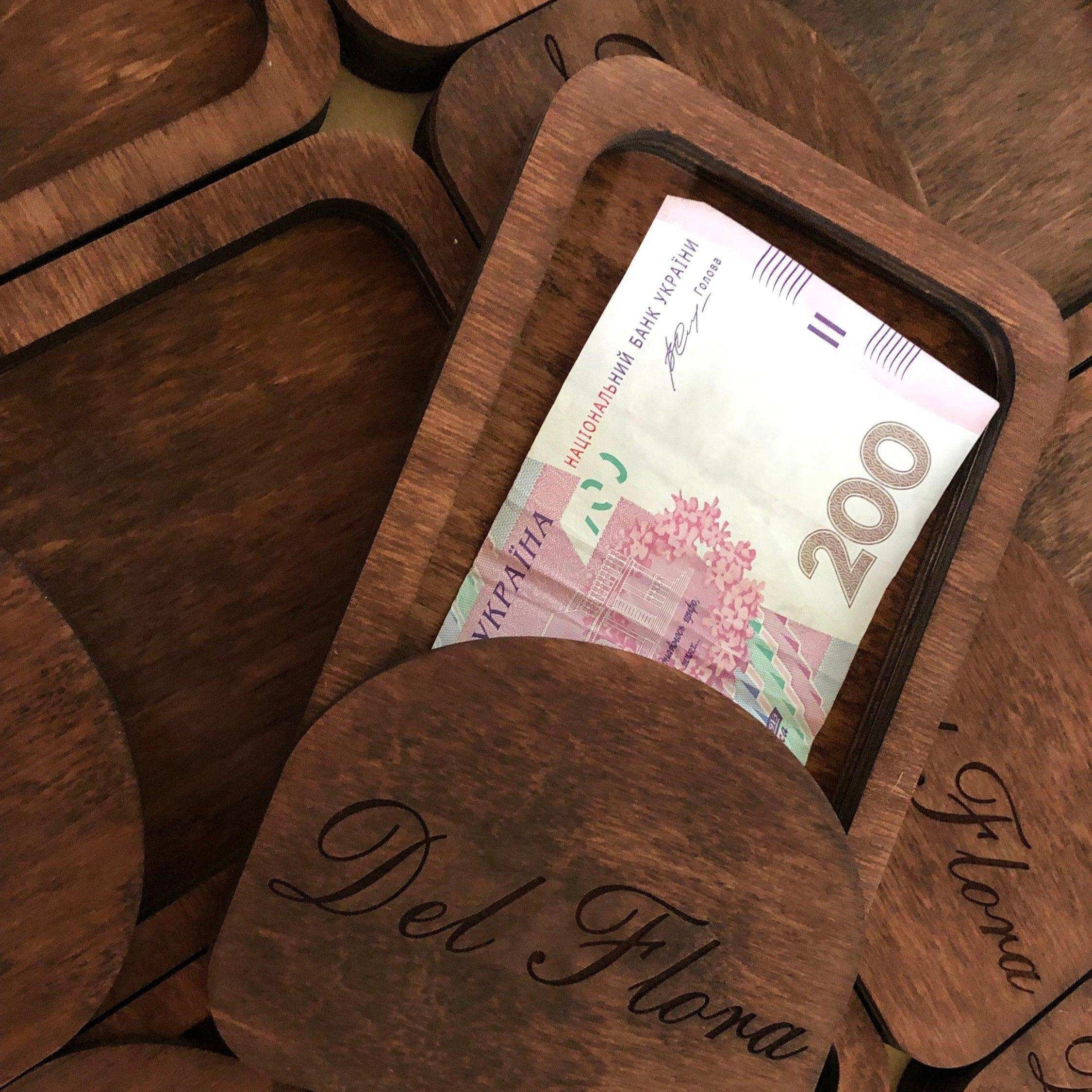 Custom Wooden Check Presenter with Free Engraving