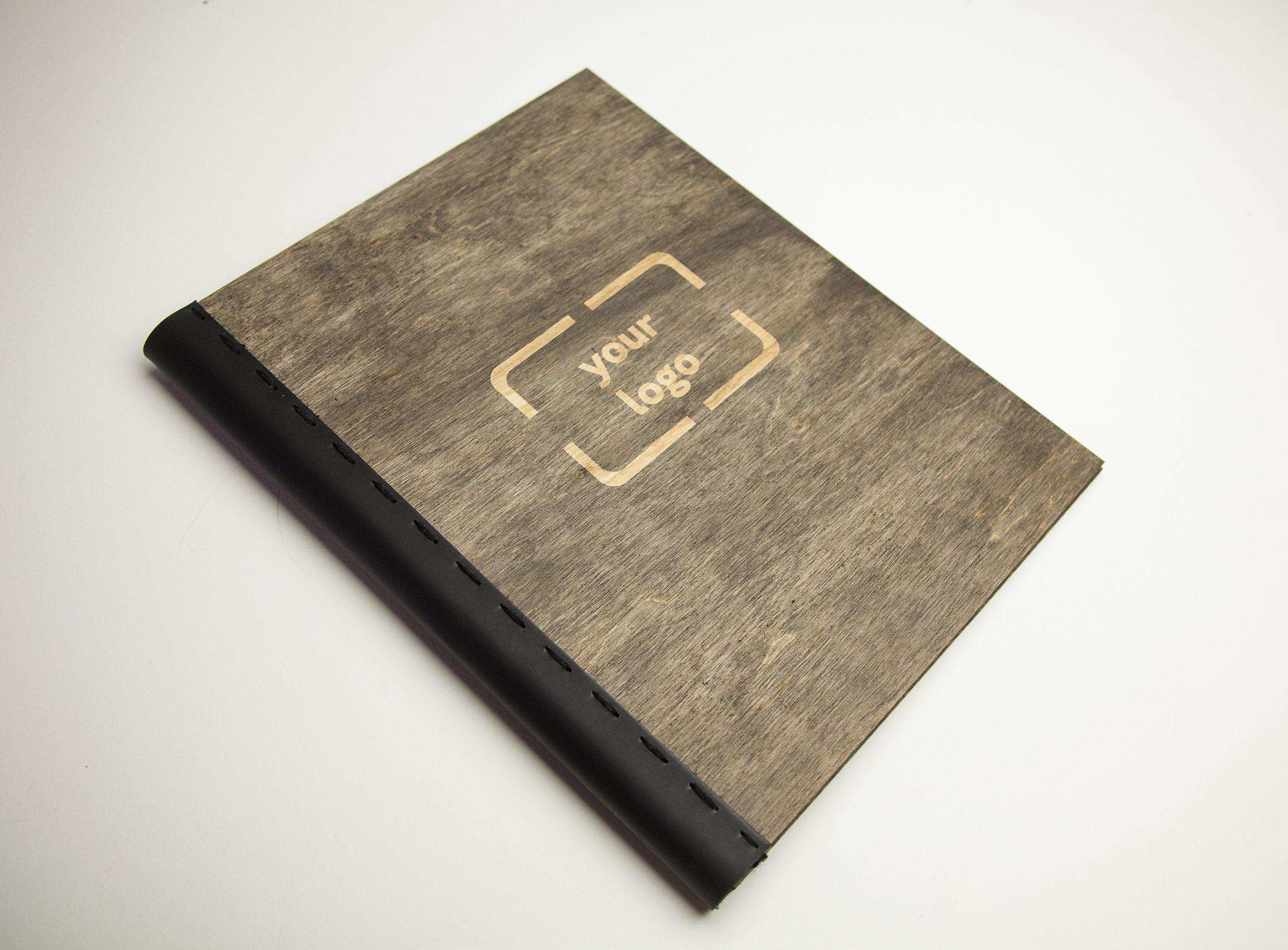 Personalized Wooden Restaurant Menu Cover