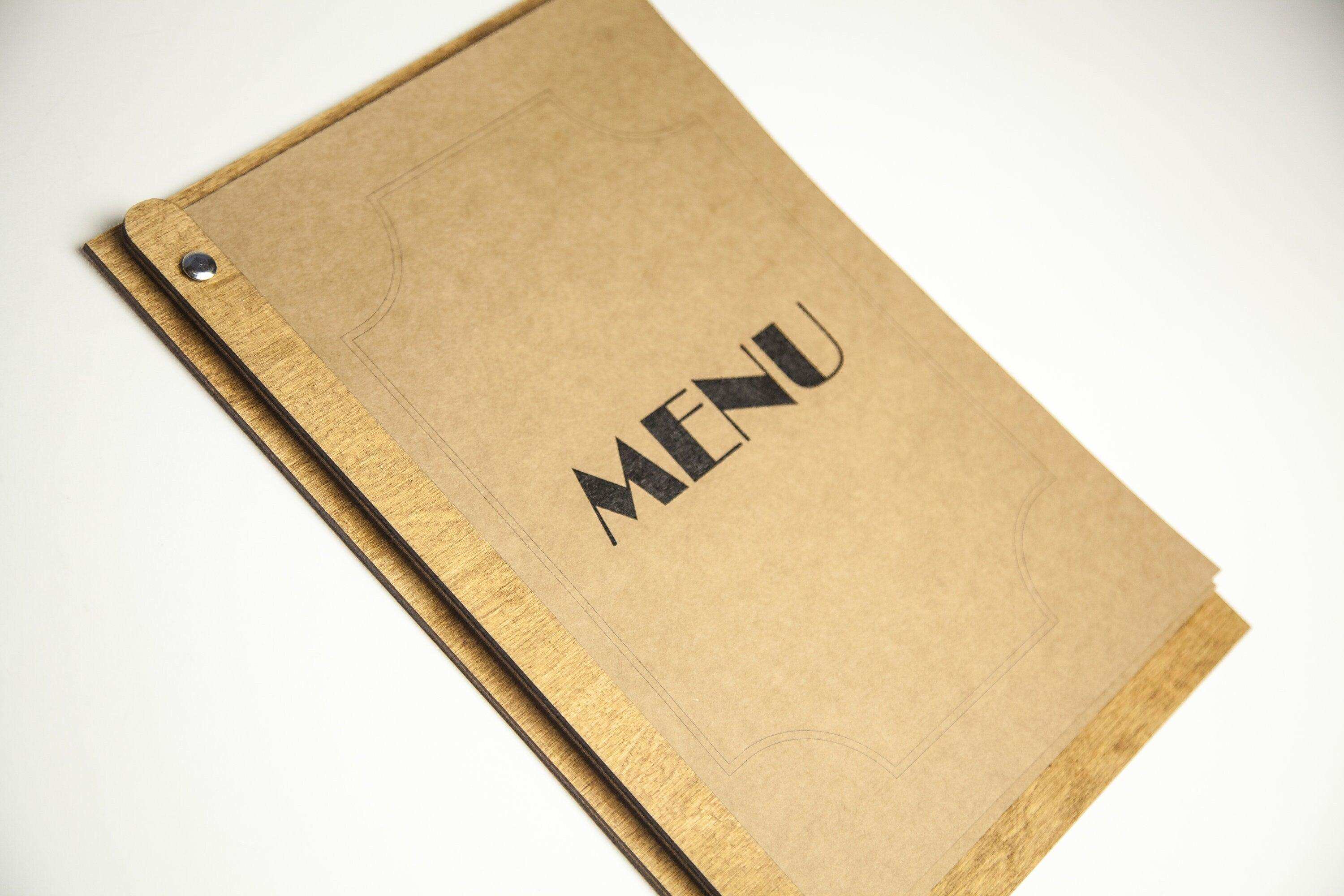 Classic Restaurant Menu Folder