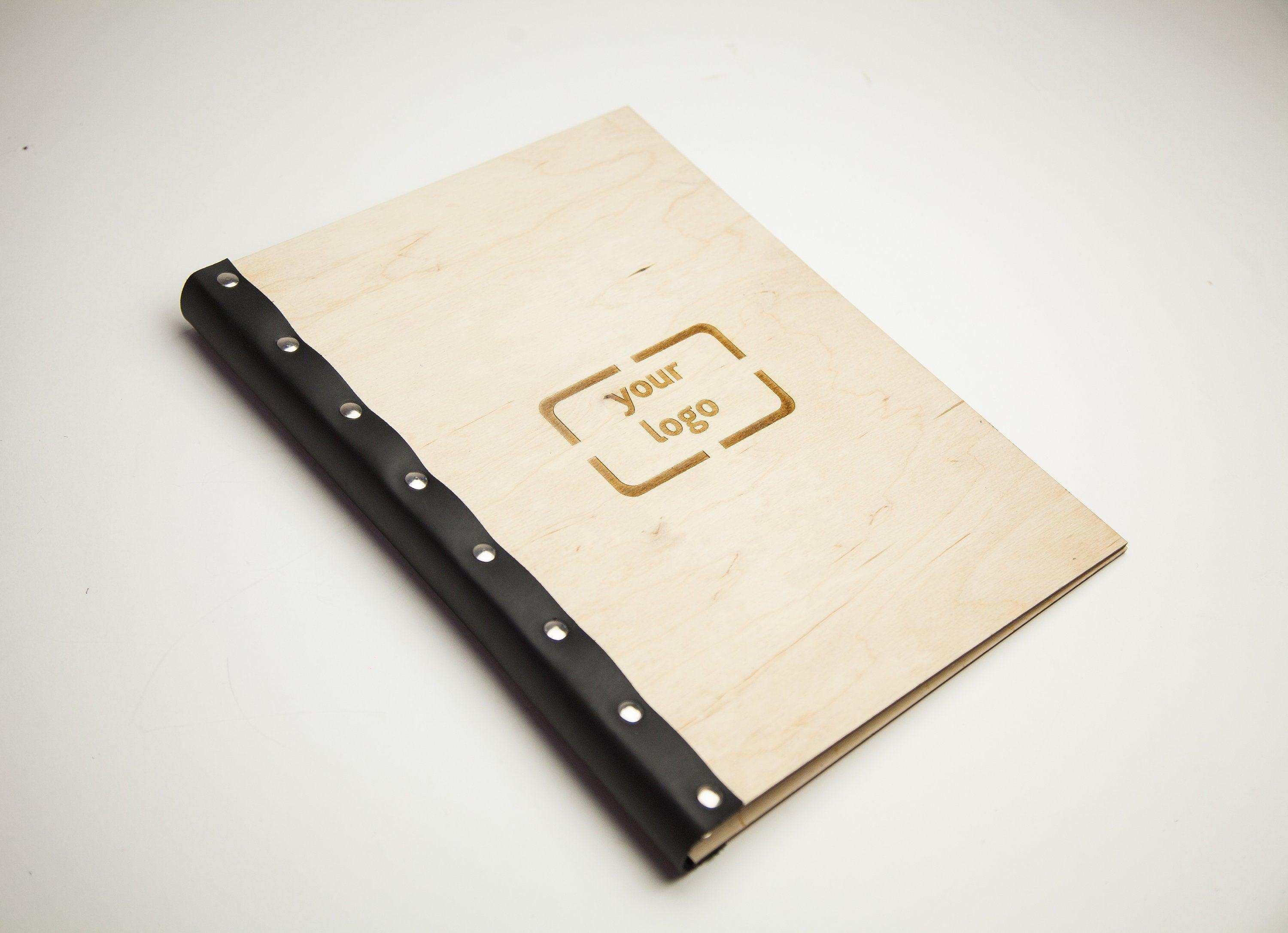 Custom Wooden A5 Menu Cover