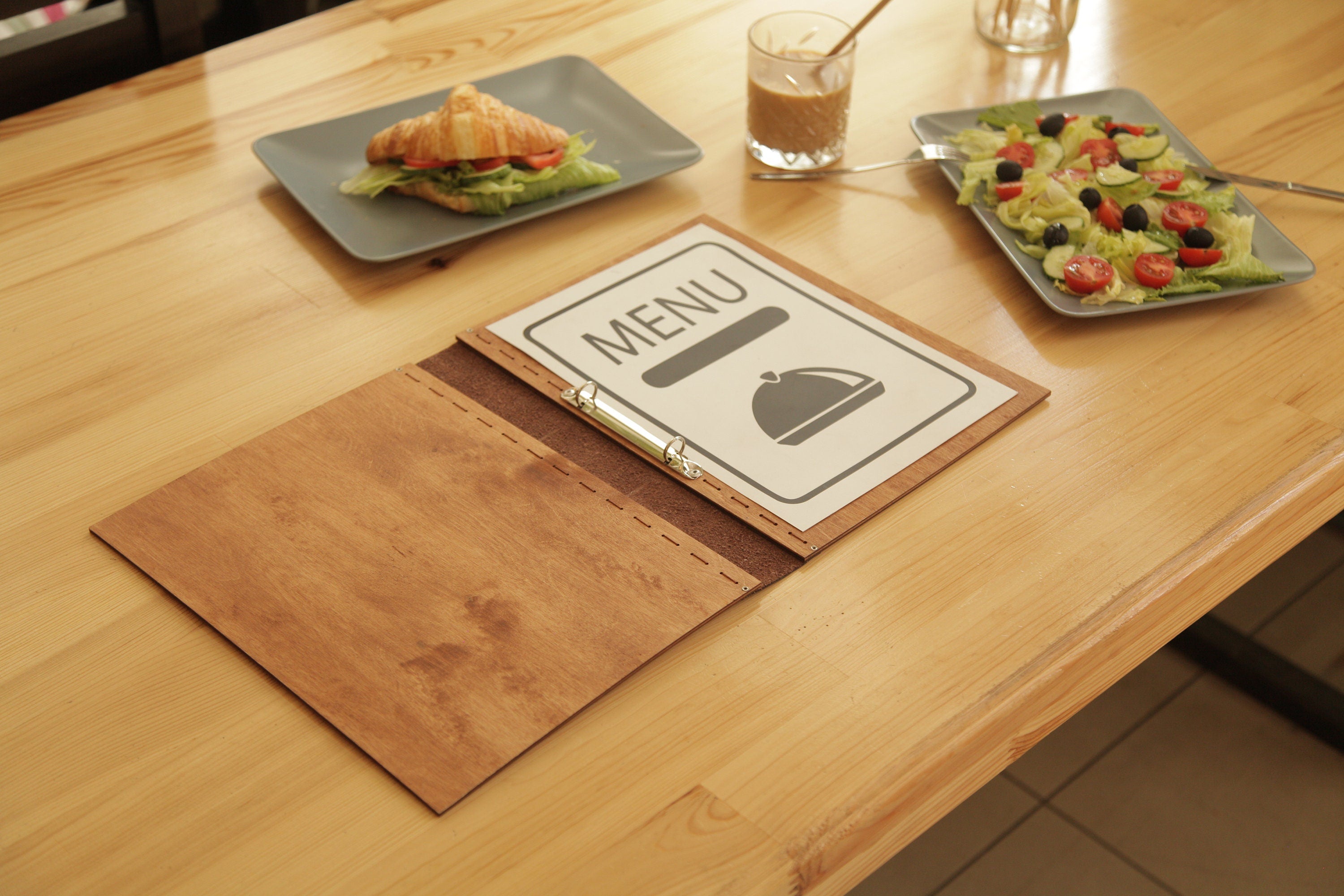 Wooden Menu, Menu, Menu Cover, Restaurant Menu Cover, FREE ENGRAVING