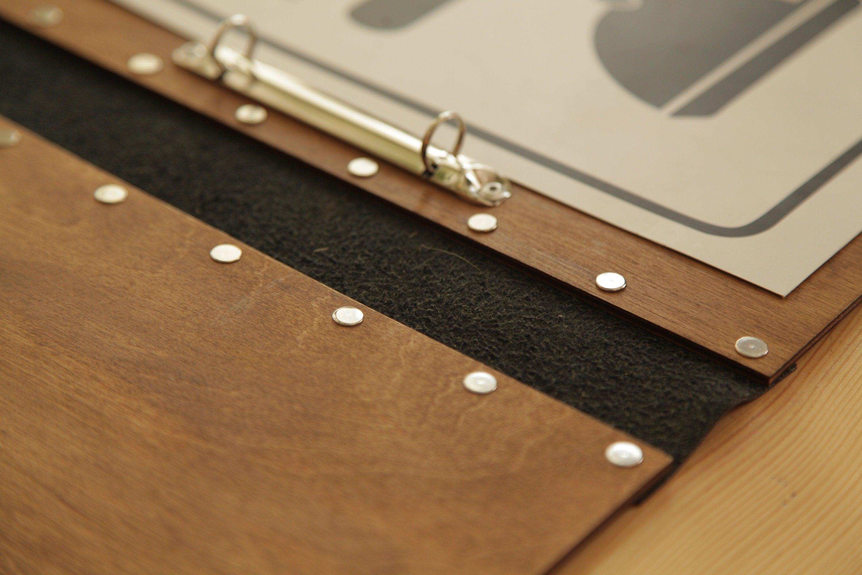 Wooden Restaurant Menu Cover