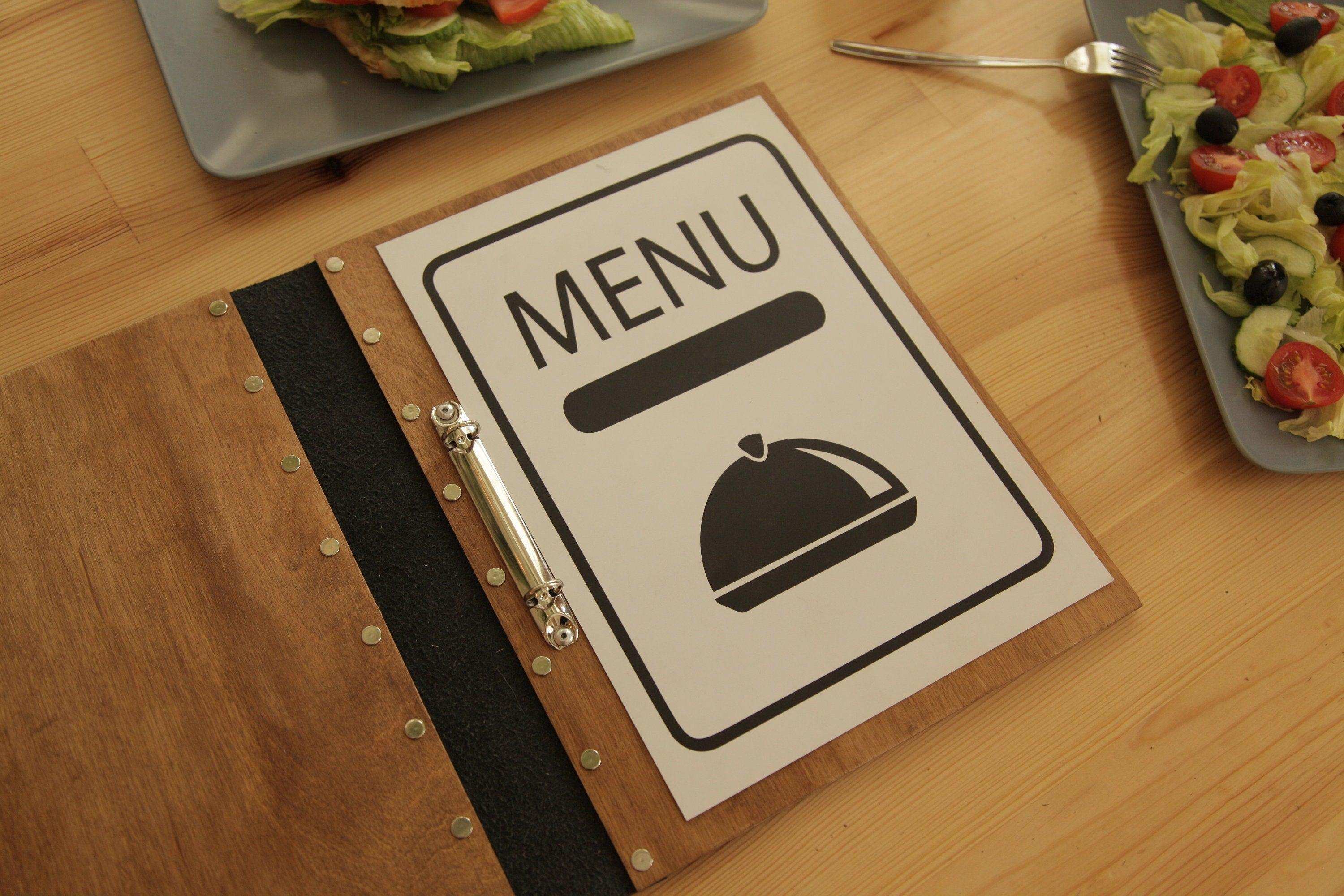 Wooden Restaurant Menu Cover