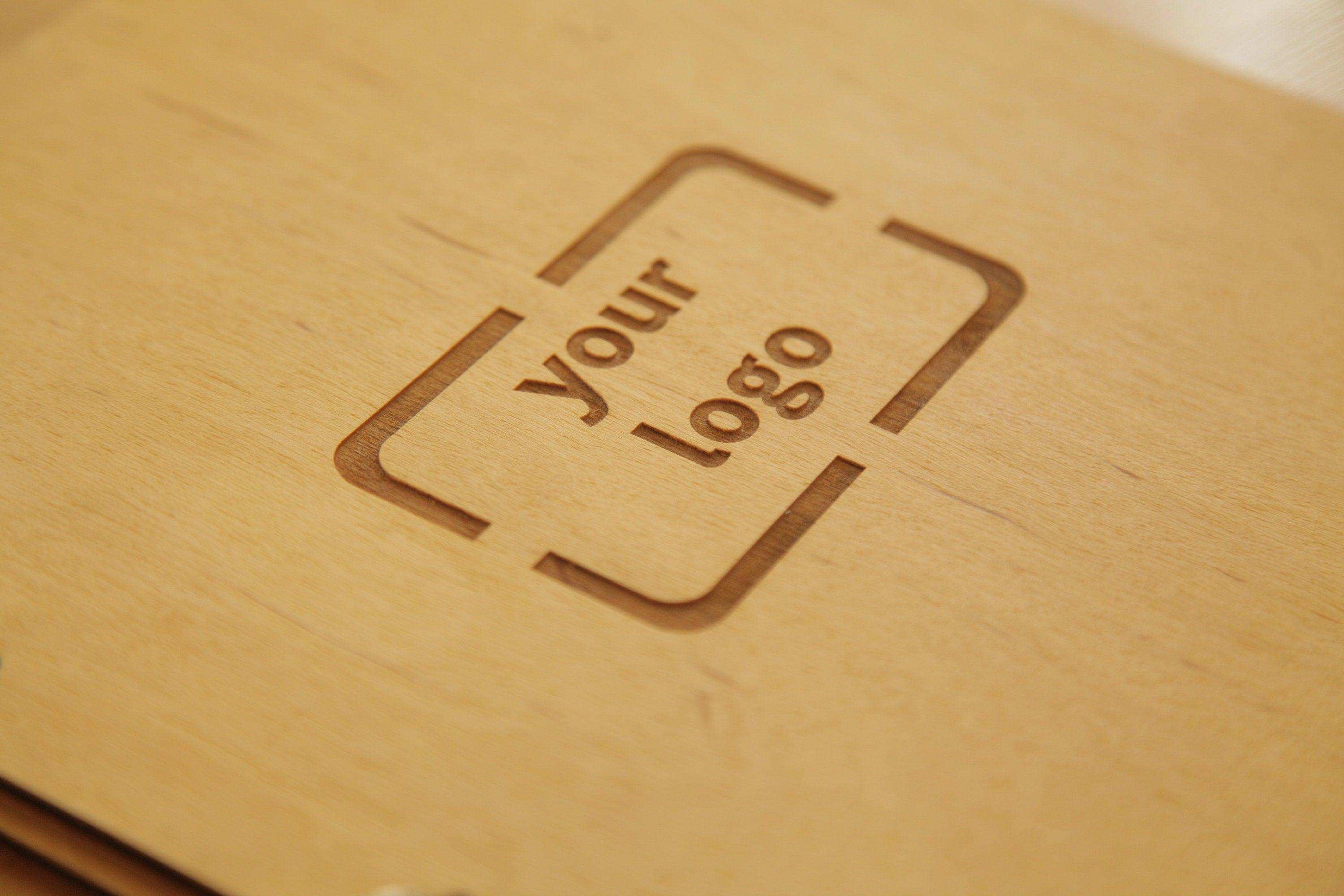 Engraved Wooden Menu Cover for Restaurants