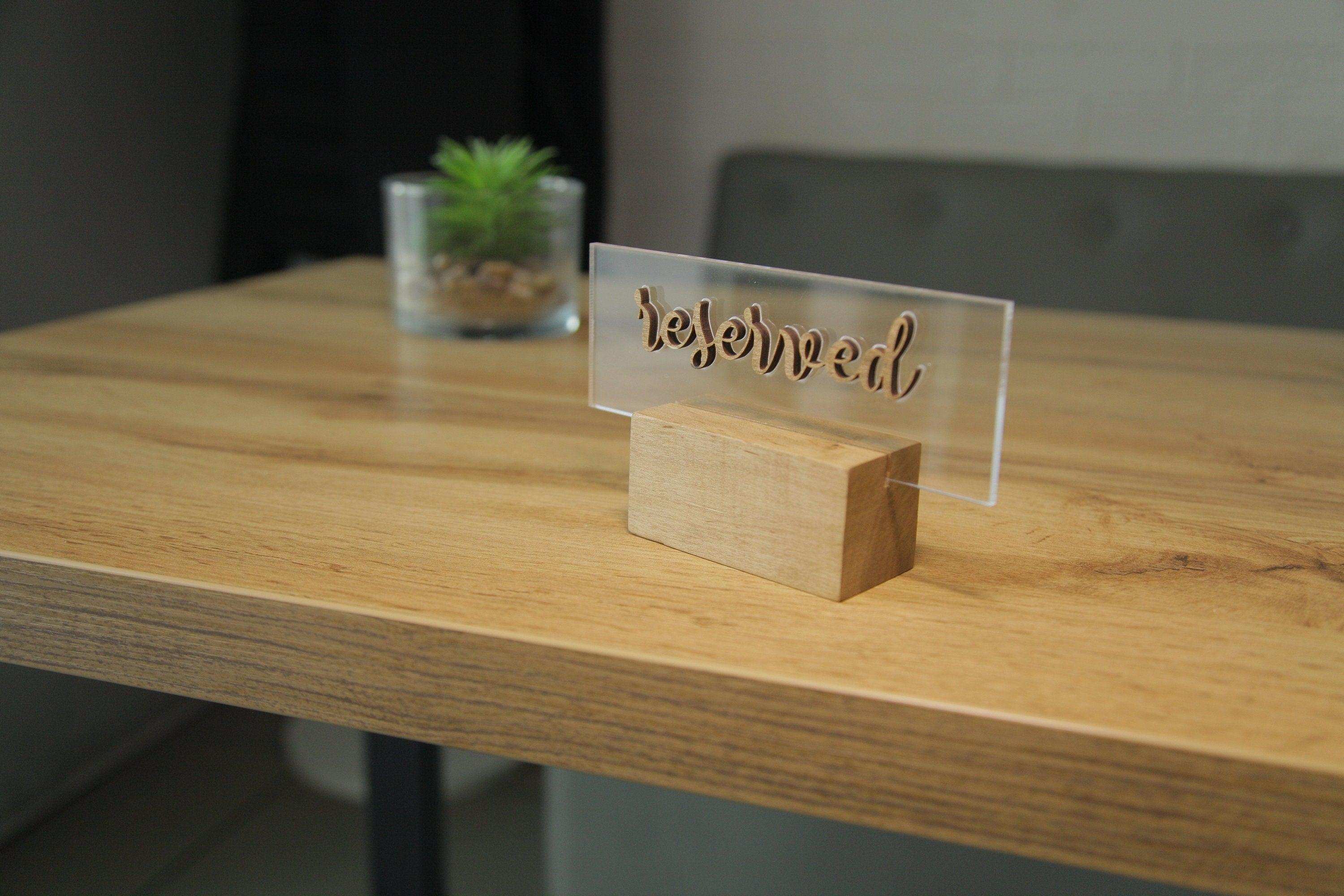 Custom Acrylic Wedding Table Sign with Elegant Design