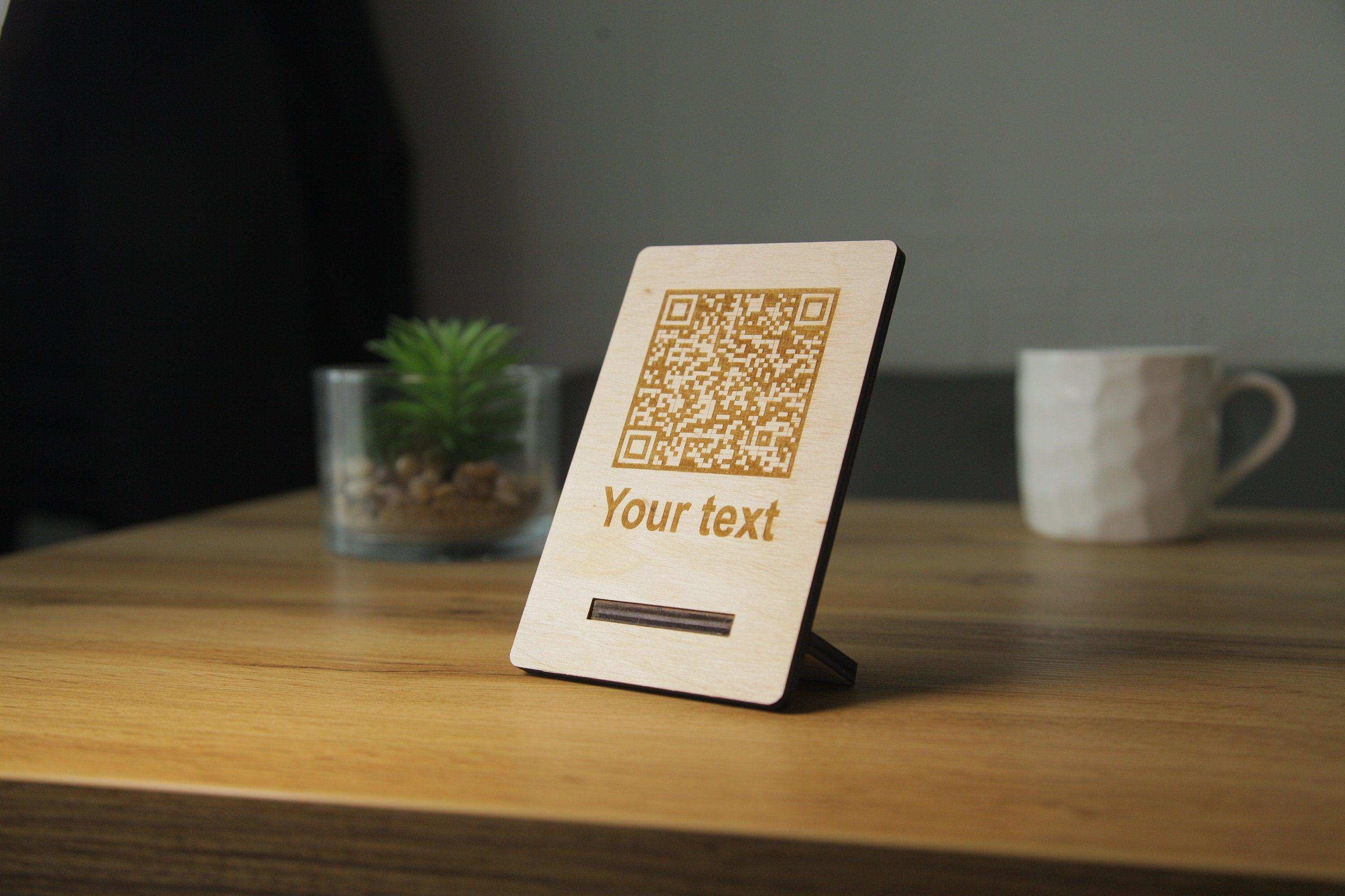 Custom QR Code Table Sign