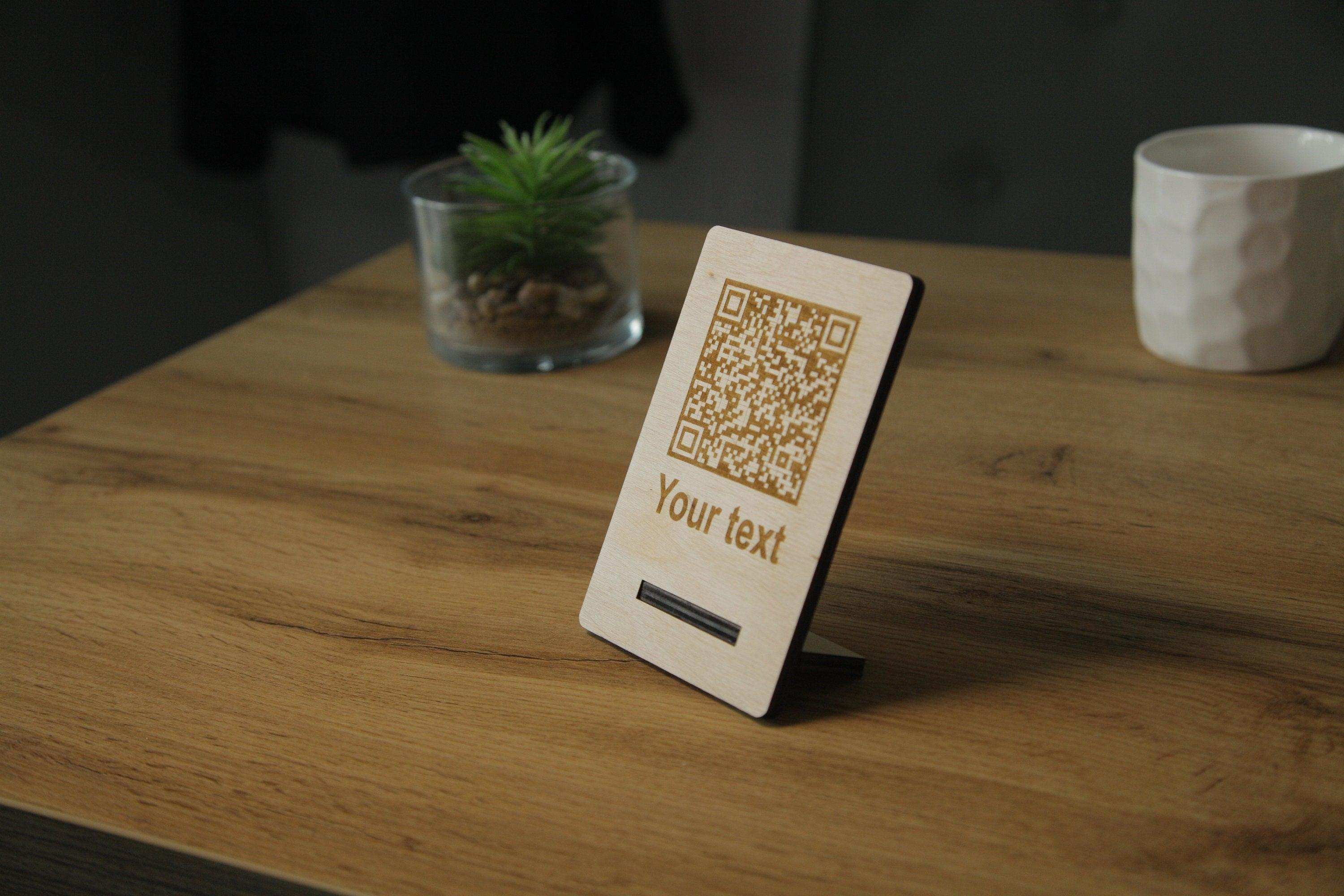 Custom QR Code Table Sign