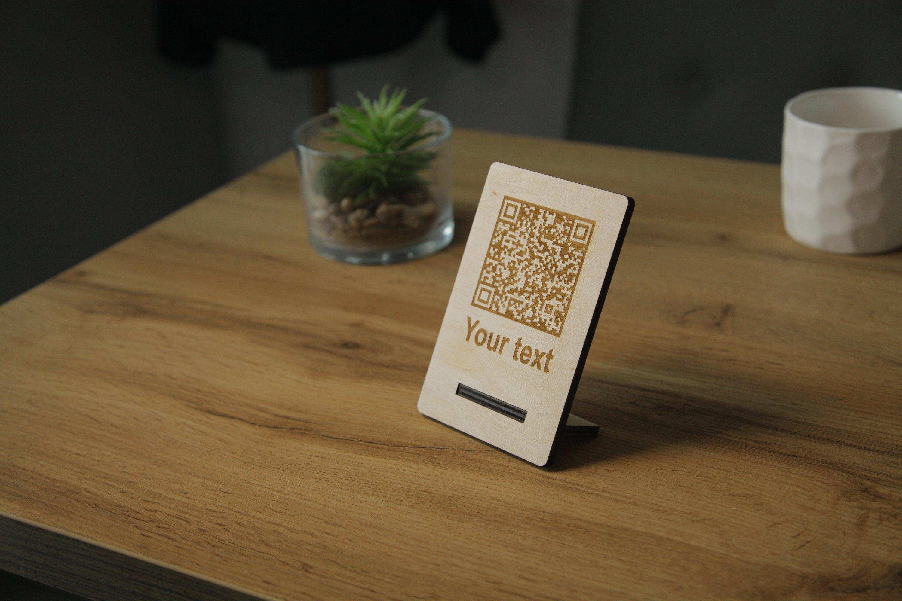 Custom QR Code Table Sign