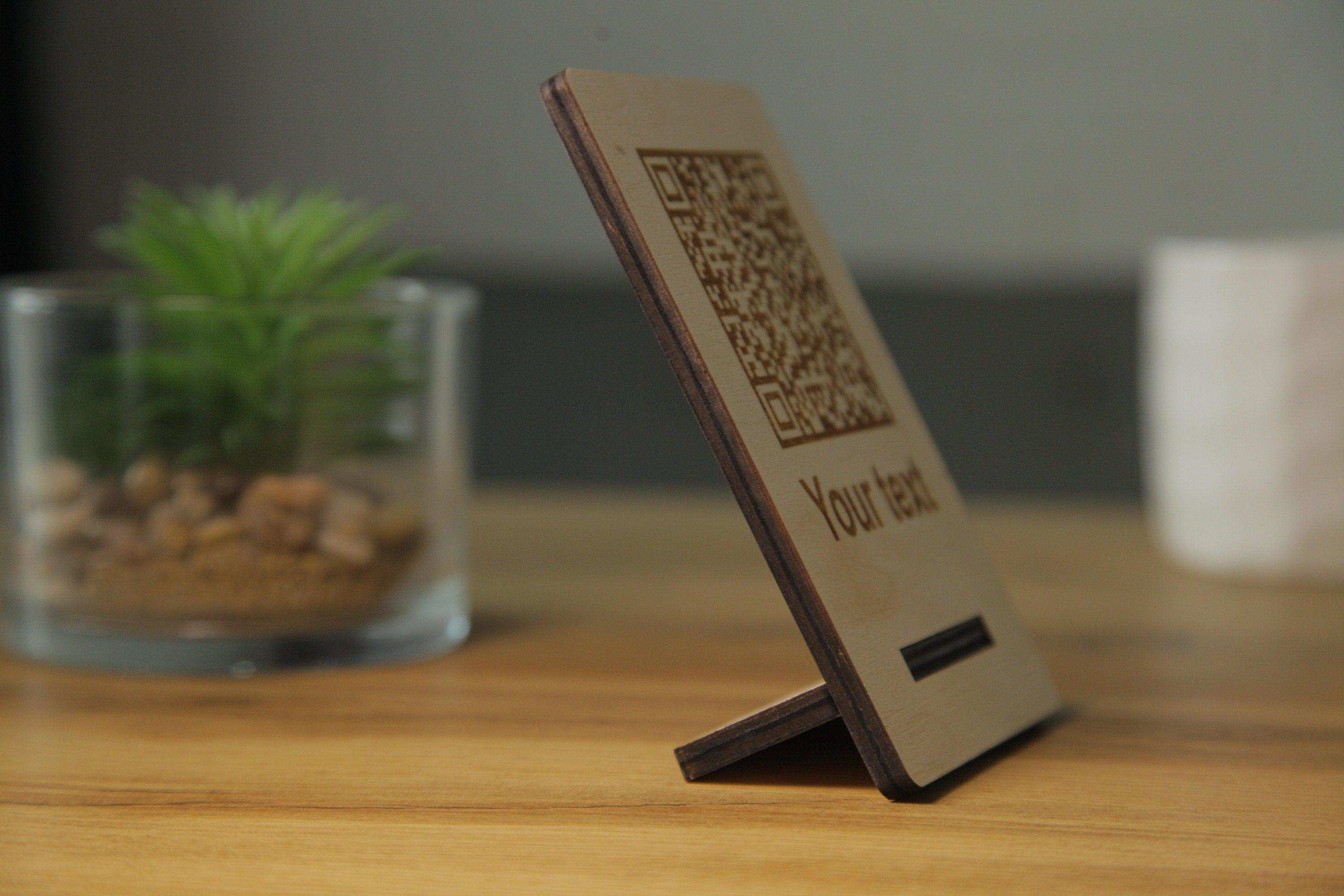 Custom QR Code Table Sign