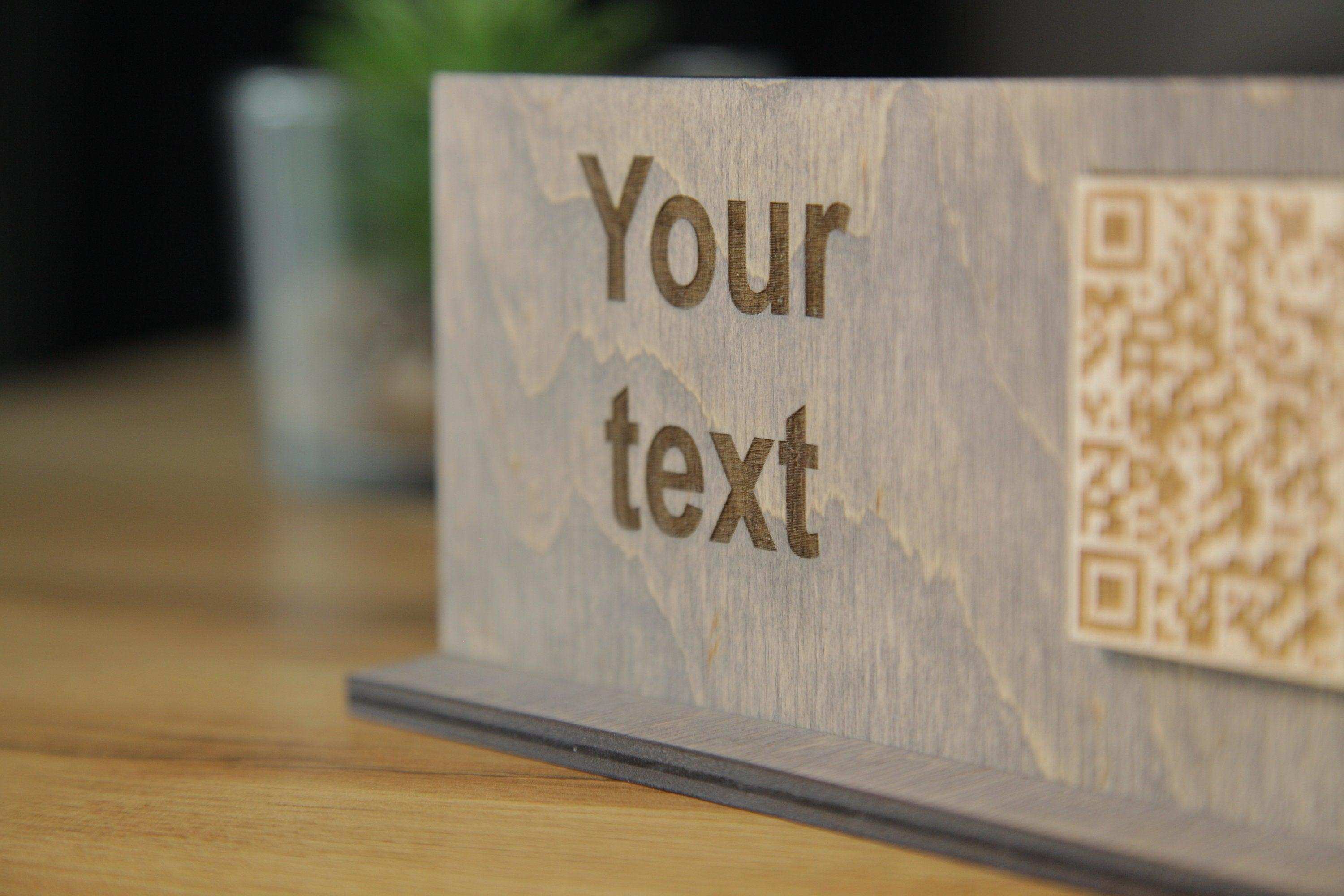 Handcrafted QR Code Menu Sign for Restaurants