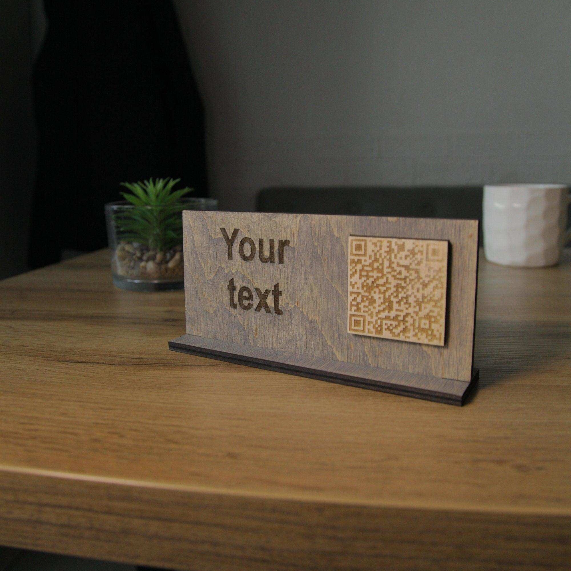 Handcrafted QR Code Menu Sign for Restaurants