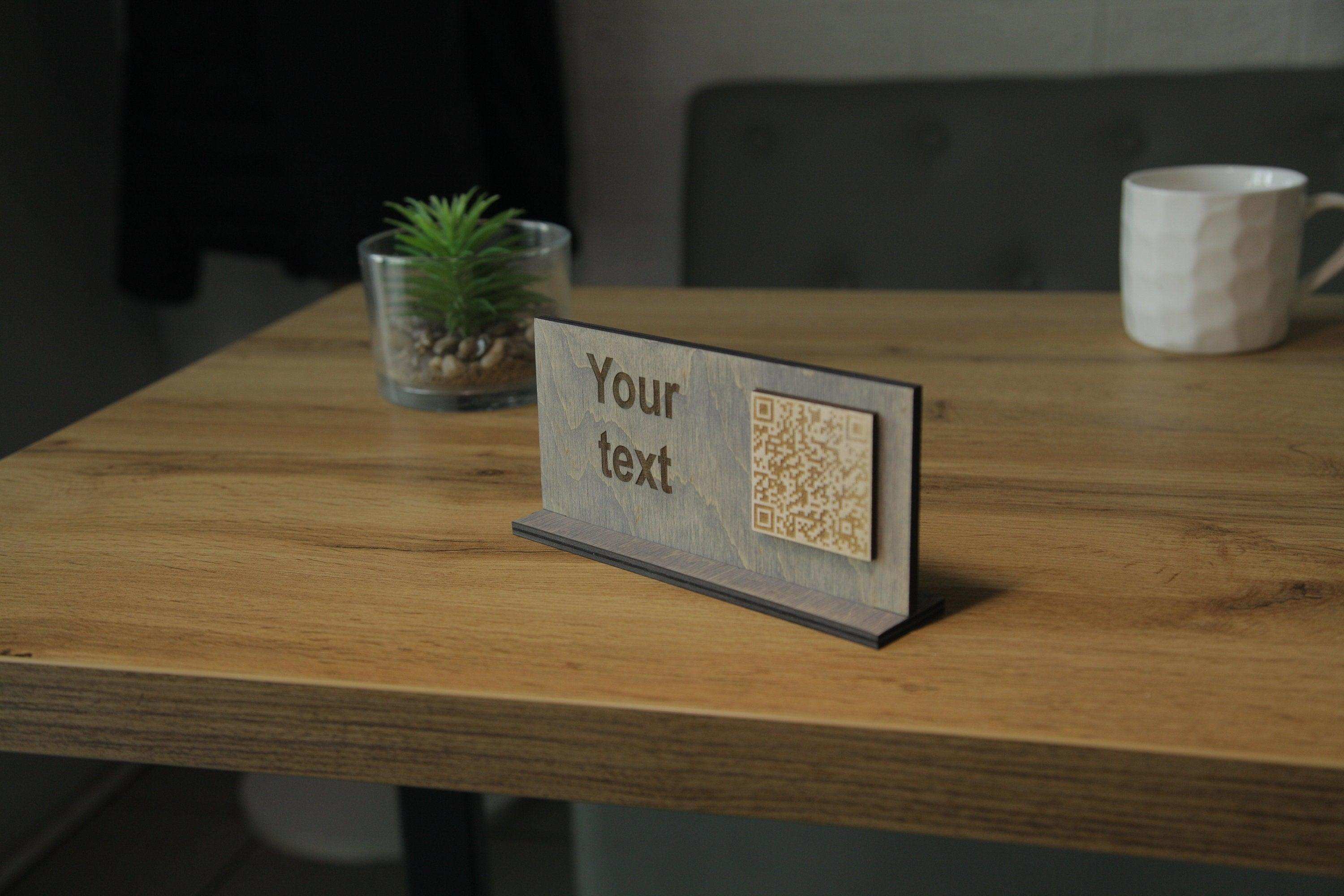 Handcrafted QR Code Menu Sign for Restaurants