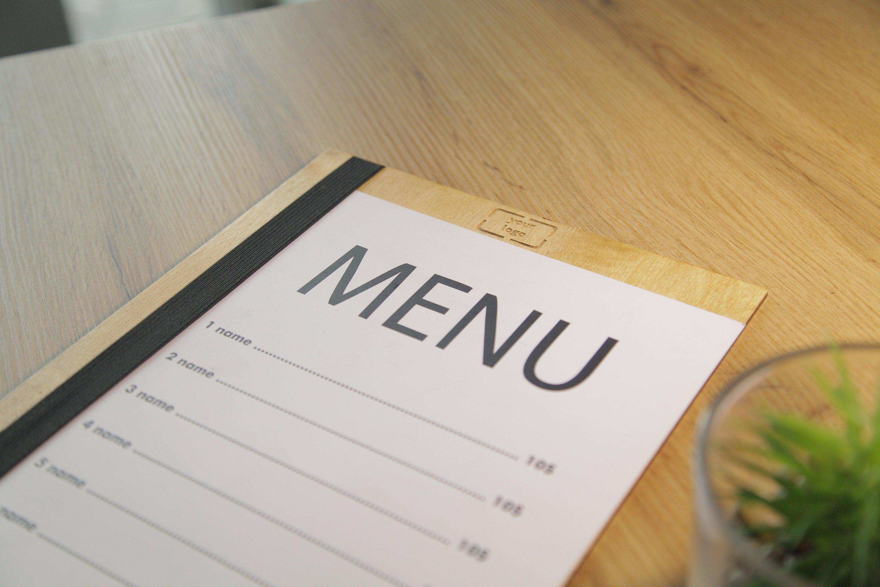 Classic Wooden Restaurant Menu Cover