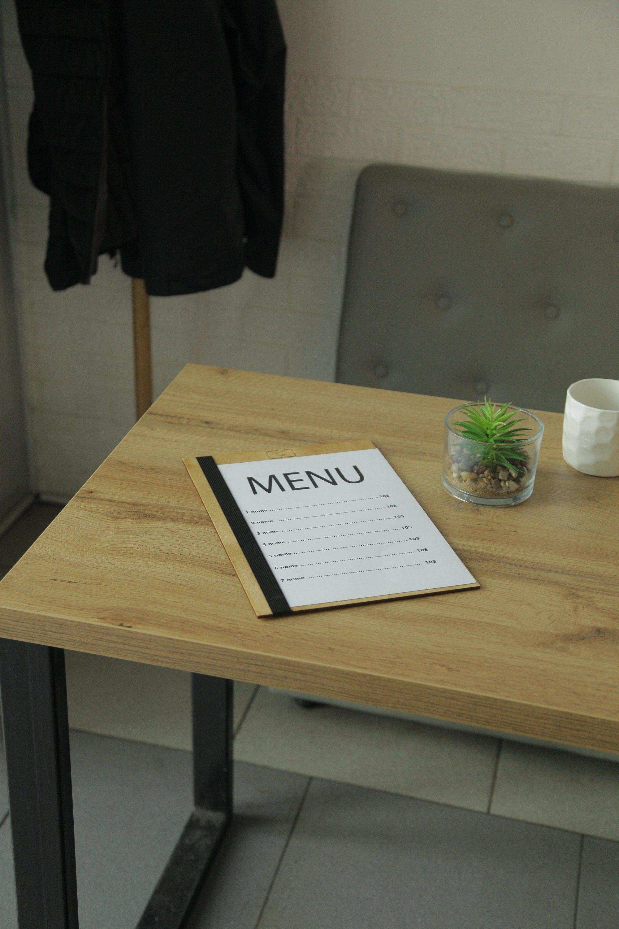 Classic Wooden Restaurant Menu Cover