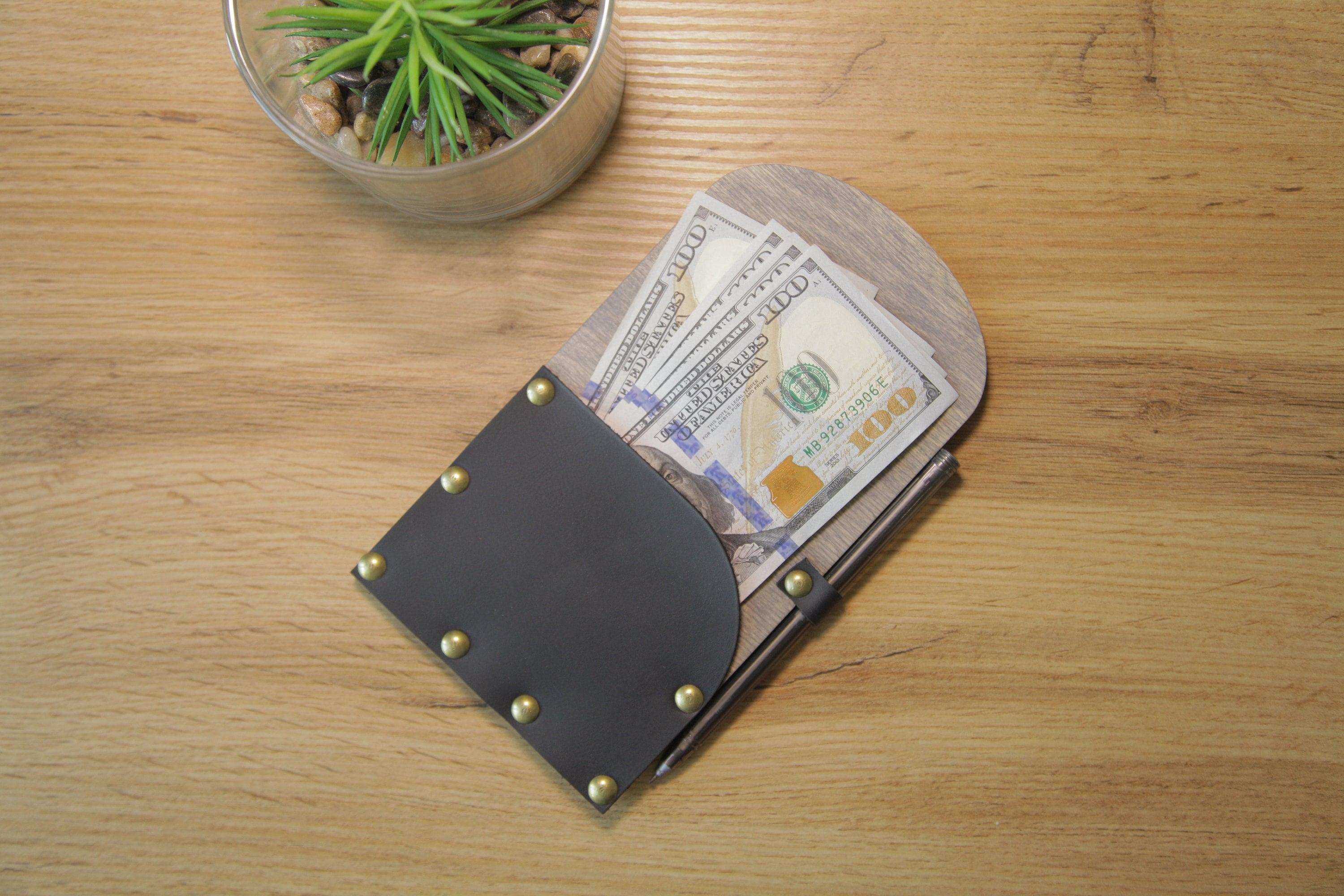 Wooden Check Presenter with Pen Holder